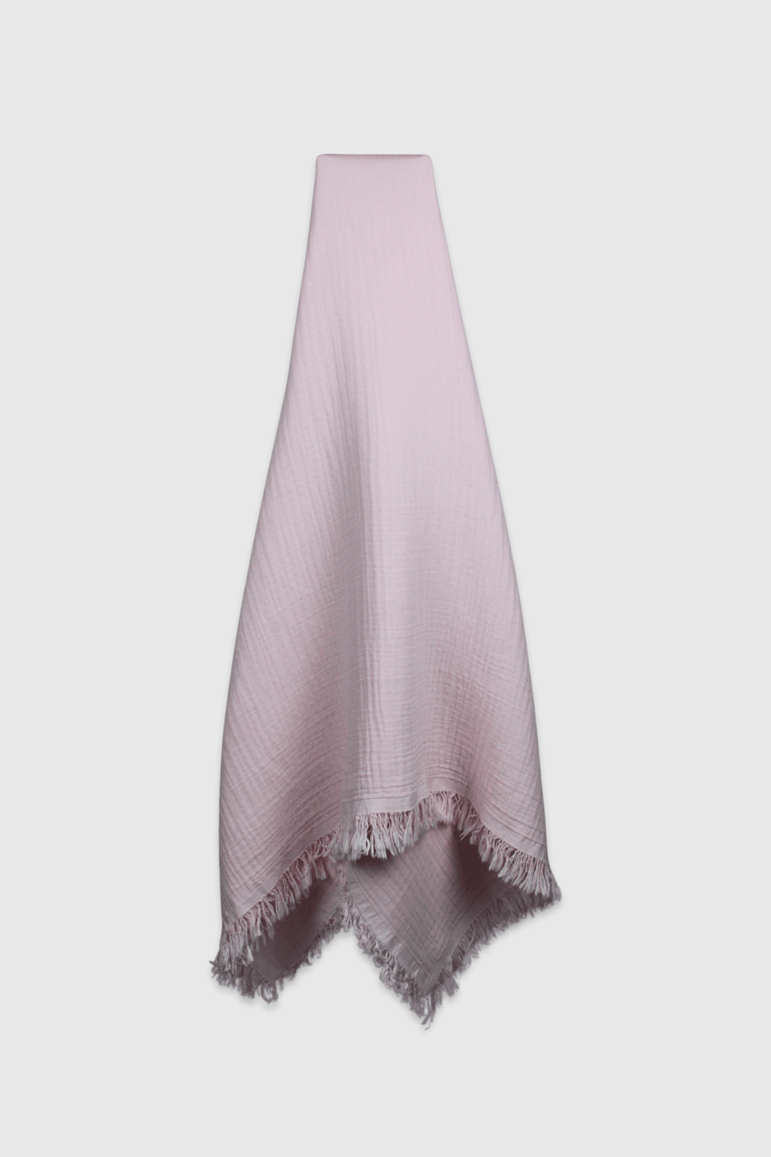 Saçaklı Müslin Battaniye (110x140) - Pembe