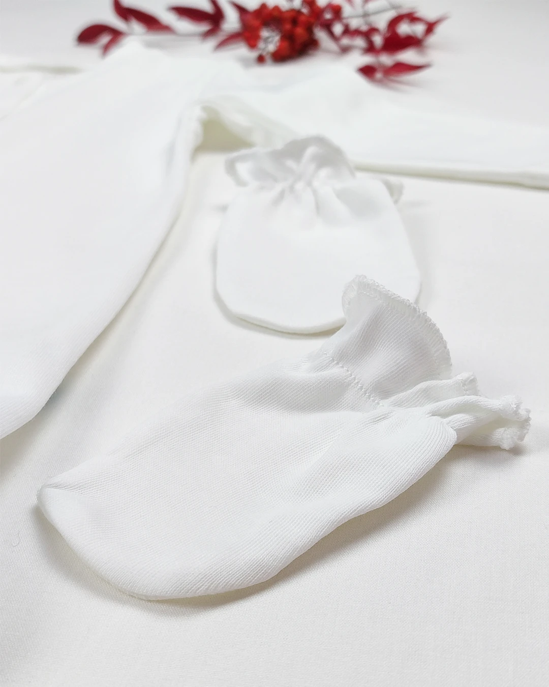 Yenidoğan Unisex Düz 3' lü Set