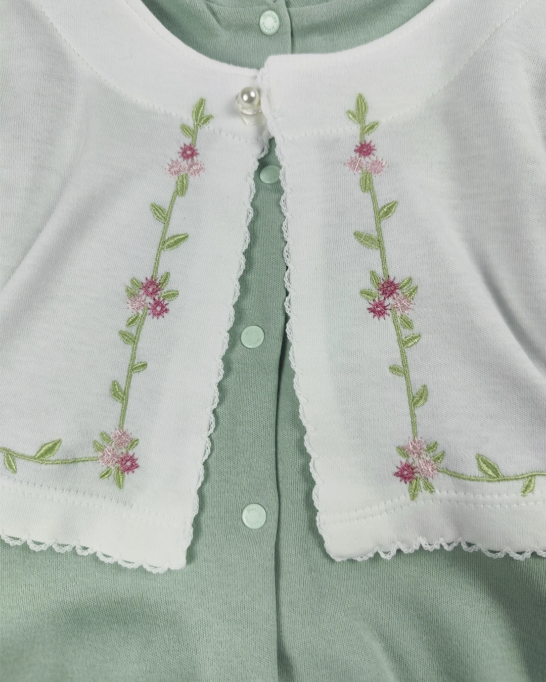 Çiçek Detaylı 2' li Takım