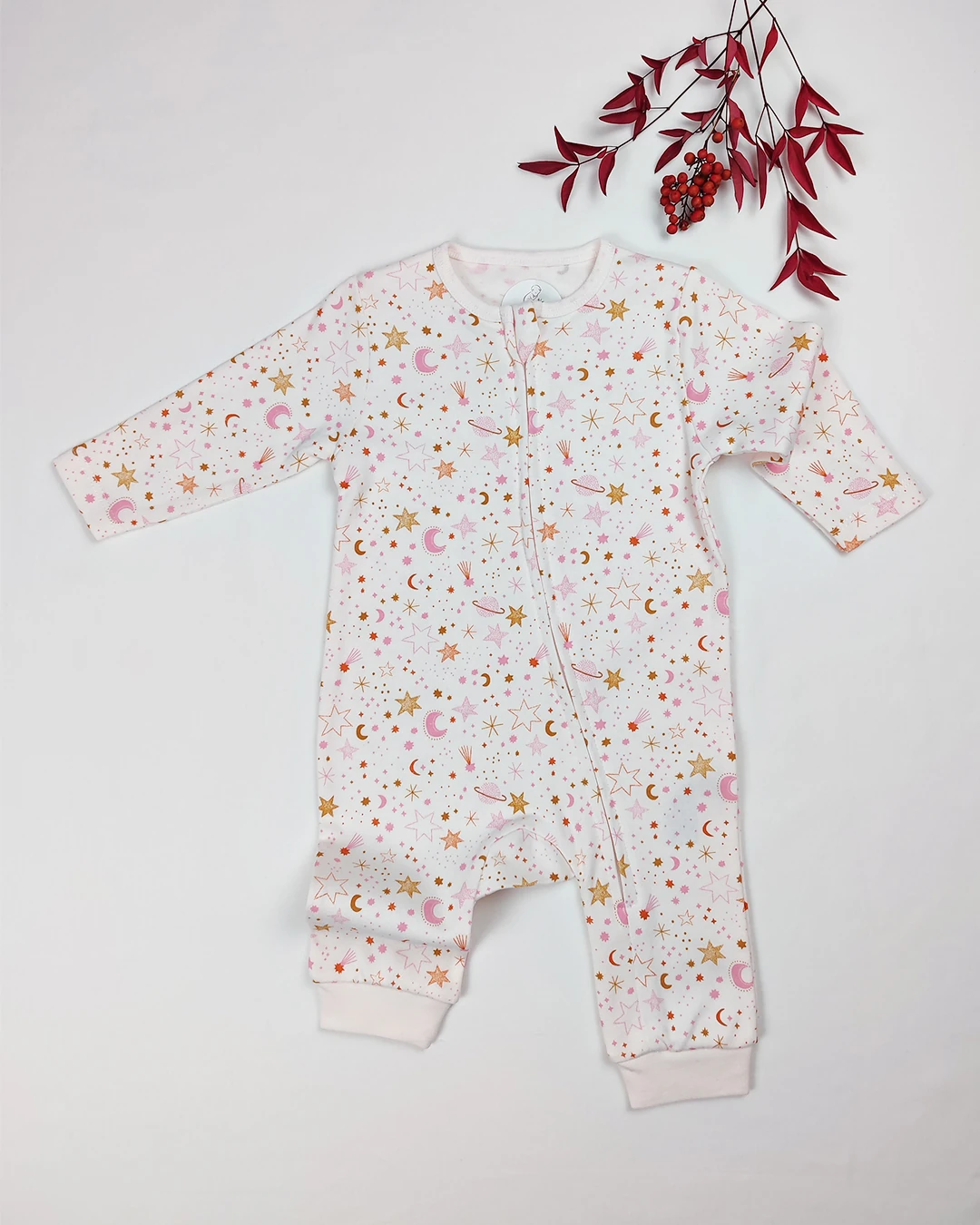 Sky Desen Ribanalı Tulum