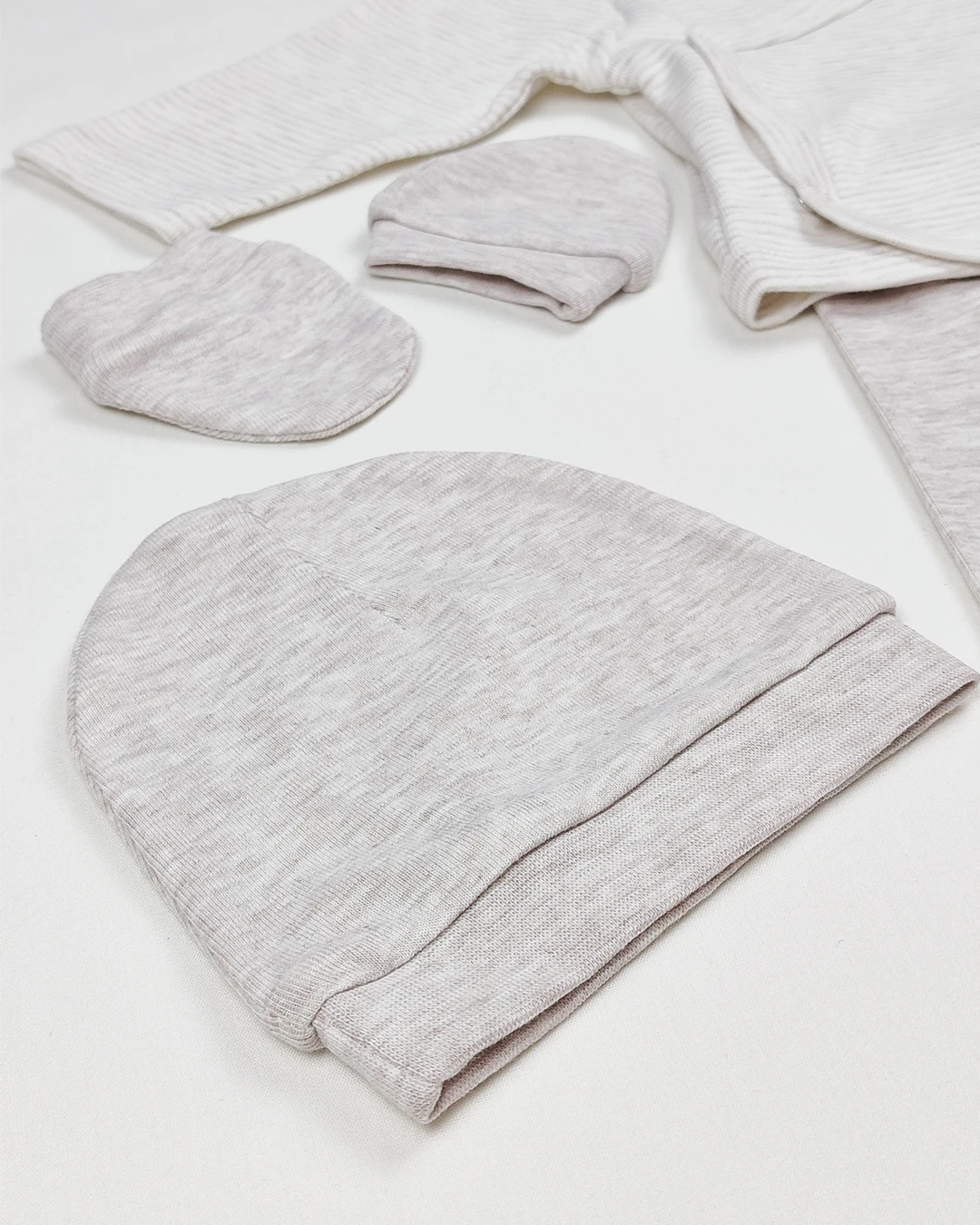 Yenidoğan Unisex 5'li Çizgili Set