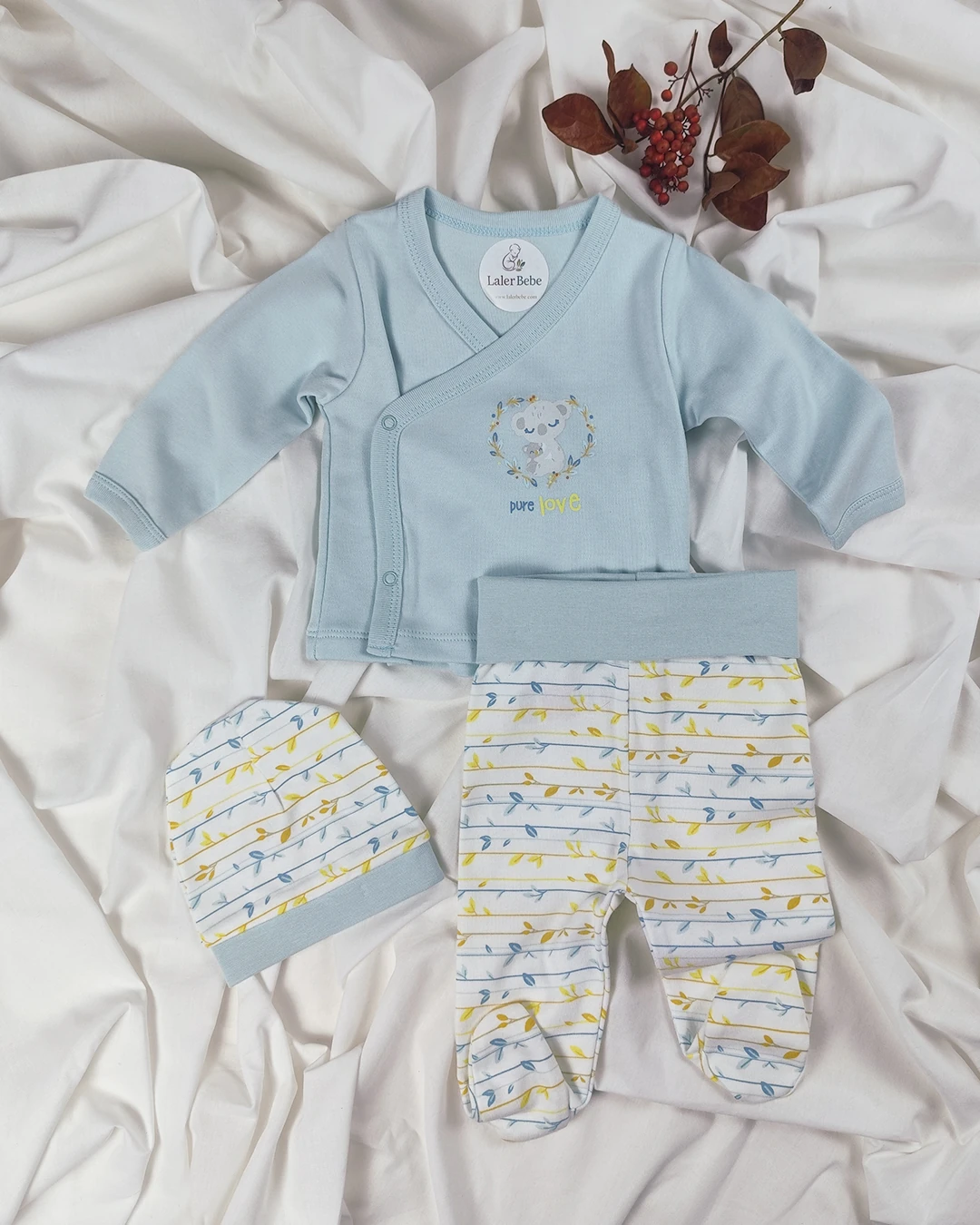 Unisex 3'lü Koala Desenli Set