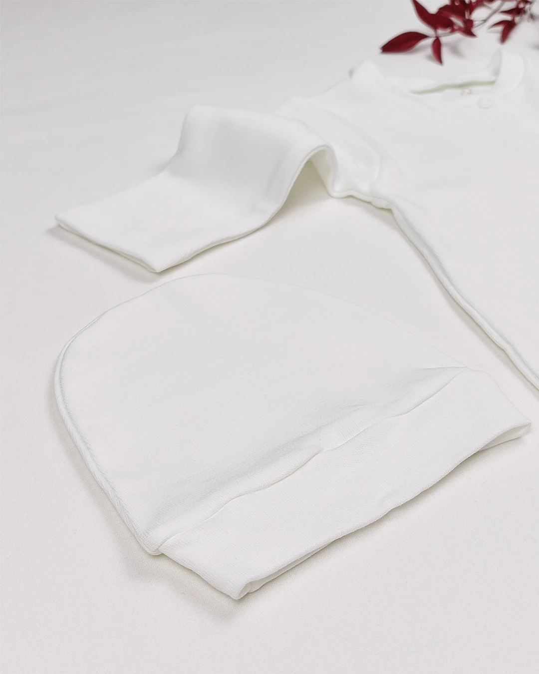 Yenidoğan Unisex Düz 3' lü Set