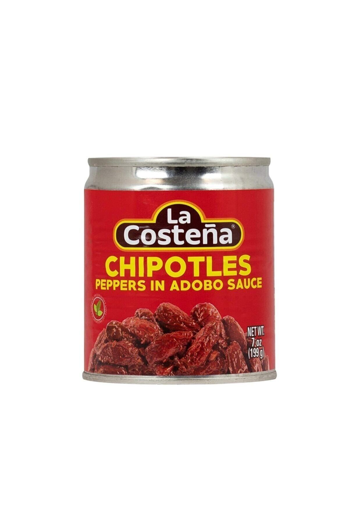Chipotle Peppers 199gr ( 7 Oz ) Adobo Soslu Tütsülenmiş Meksika Jalapeno Biberi