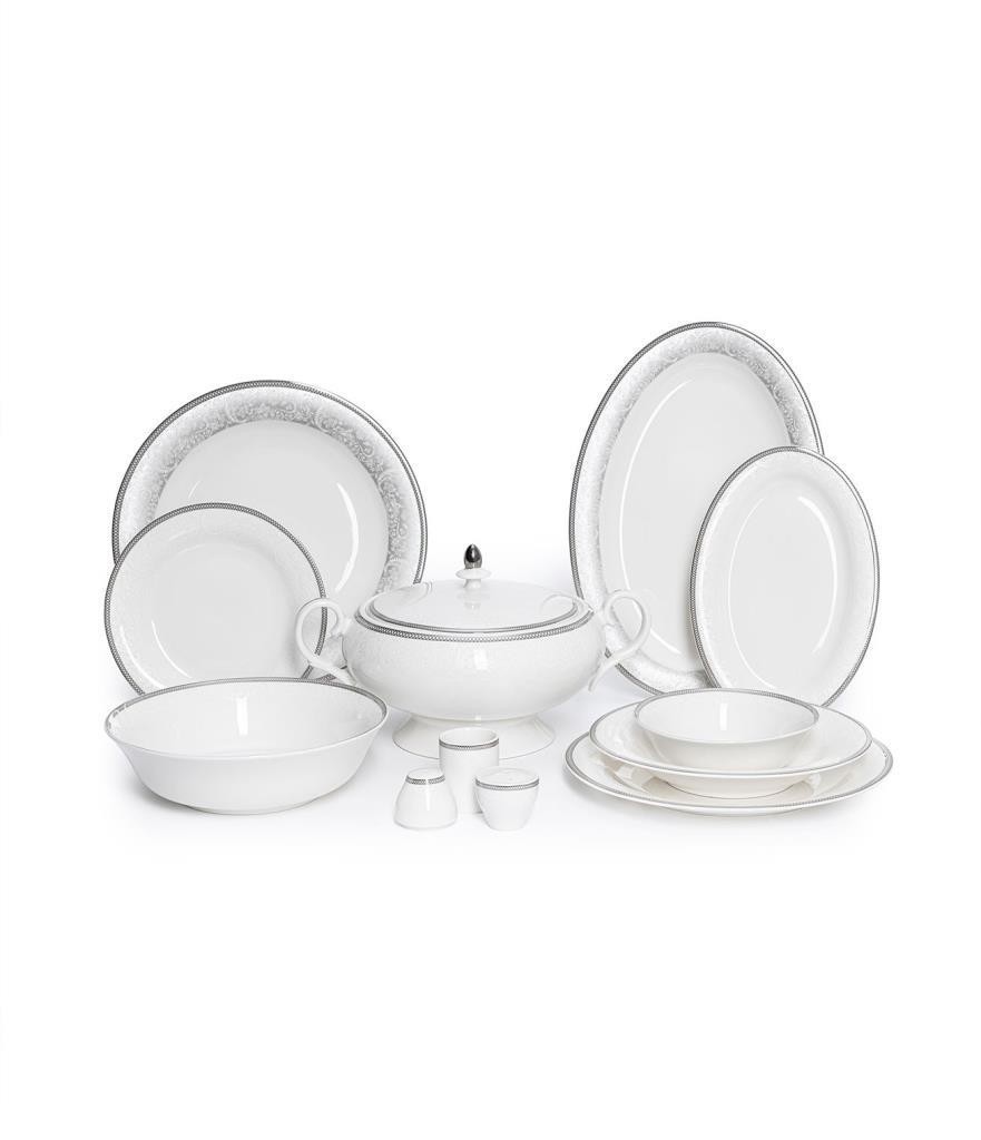 Maxx Doria Palace Collection Silver Paisley 12 Kişilik 72 Parça Yemek Takımı