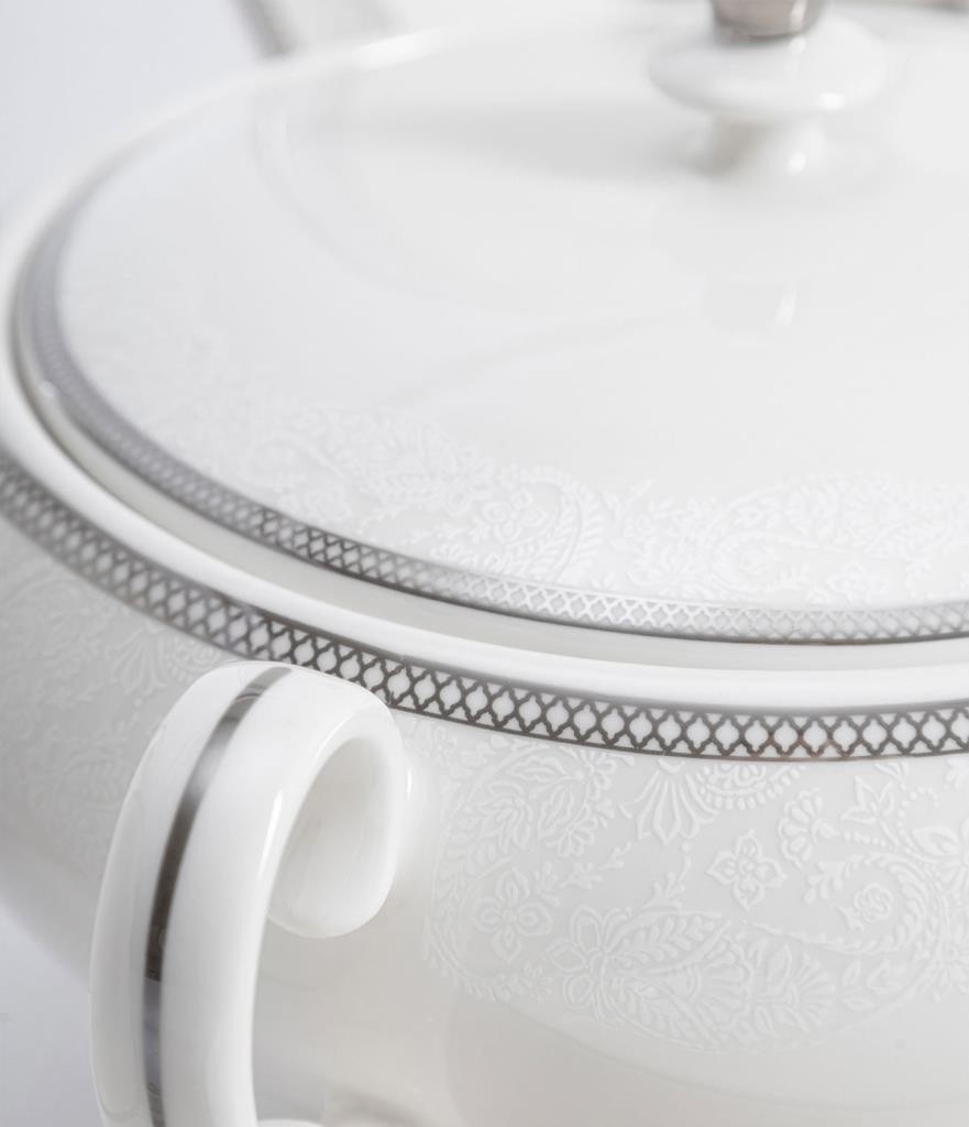 Maxx Doria Palace Collection Silver Paisley 12 Kişilik 72 Parça Yemek Takımı