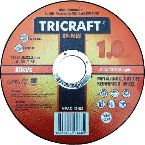 Meşem Trıcraft X Plus  115X1X22.23 mm Inox Kesici Taş MEŞEM-3301