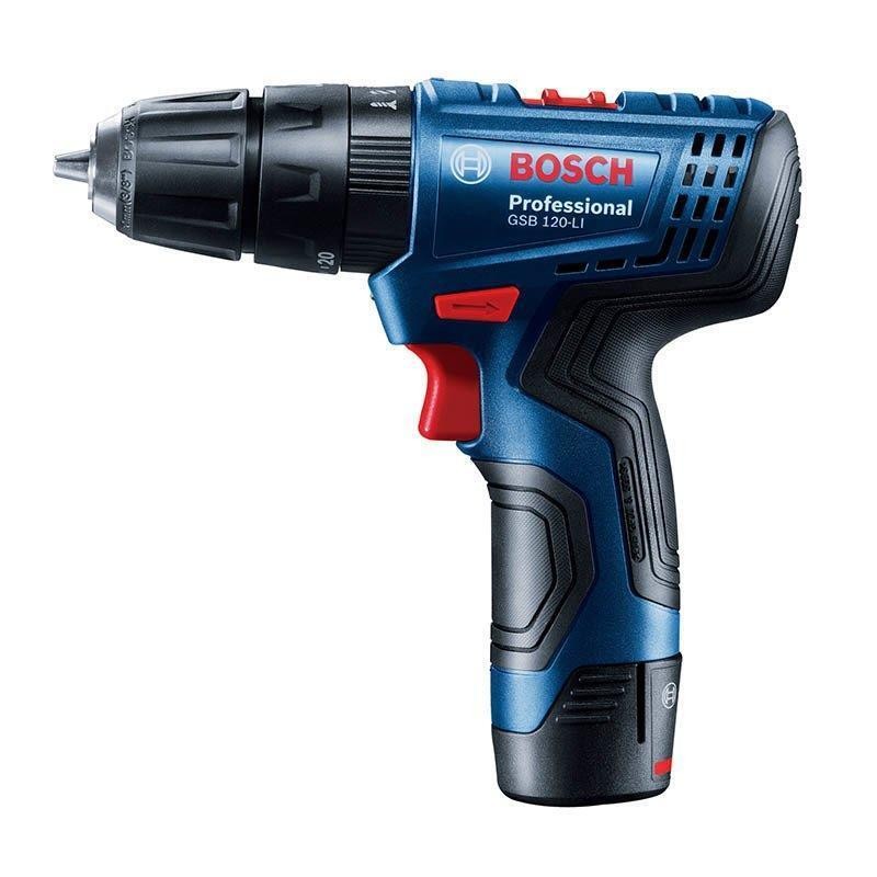 BOSCH GSB 120-LI Profesyonel 12 Volt 2,0 Ah Çift Akülü Darbeli Delme Vidalama