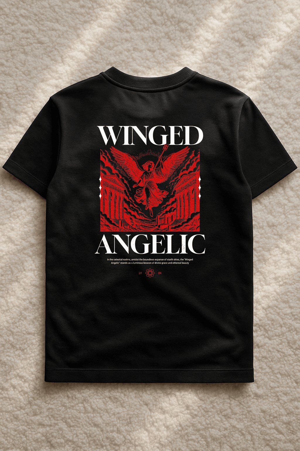 Winged Baskılı Regular T-shirt