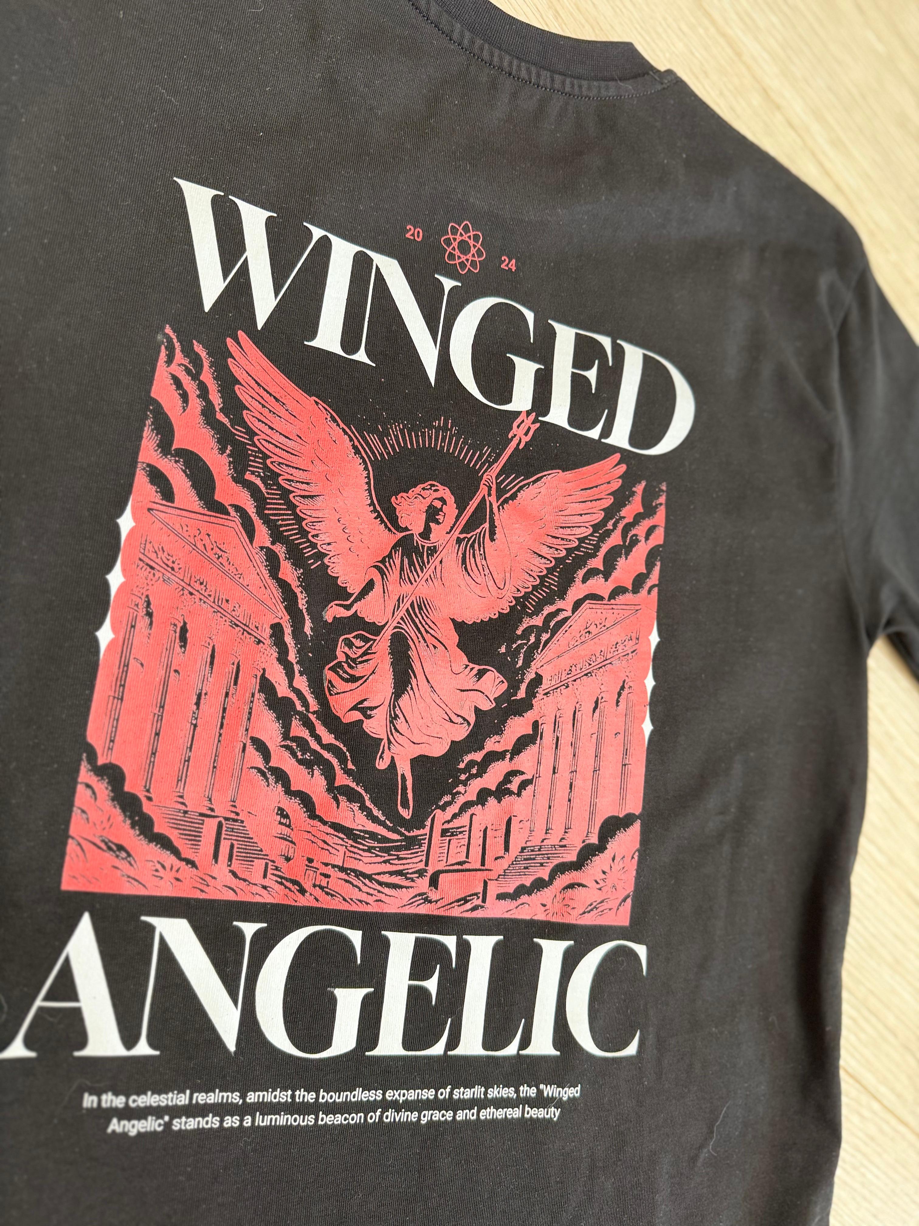 Winged Baskılı Regular T-shirt