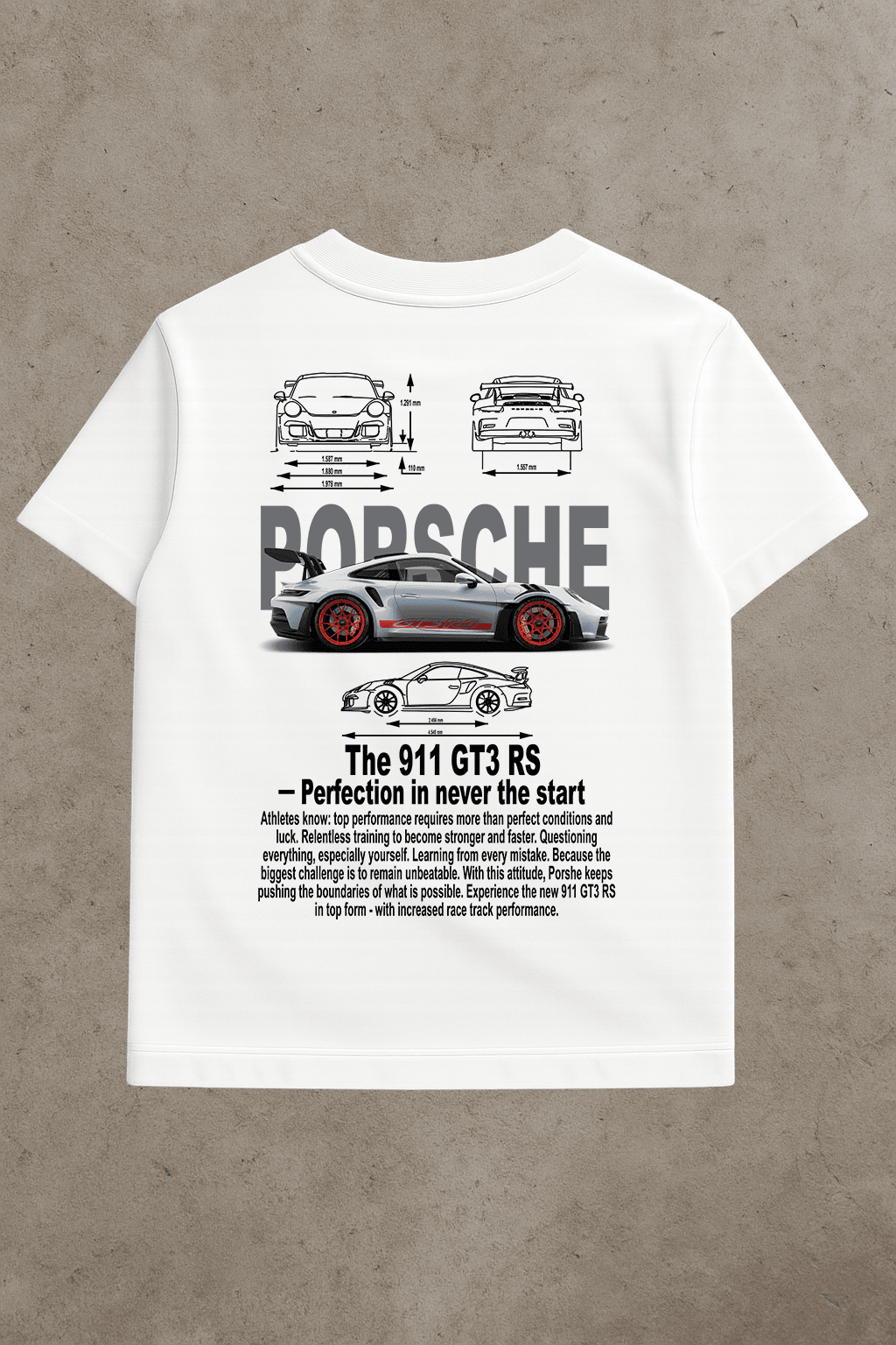 911 GT3 RS Baskılı Regular T-shirt