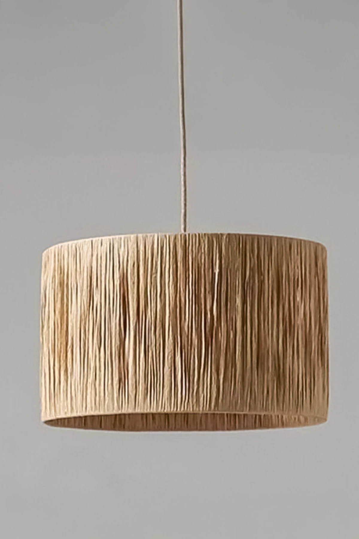 Doğal Kağıt Rafya Modern Ve Bohem Avize - krem