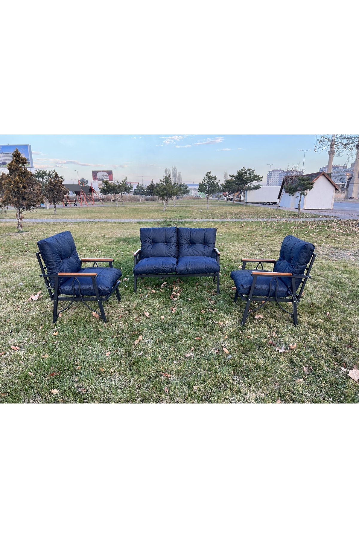 Zigonzi Home, 2+1+1 Bahçe Mobilyası Balkon Takımı