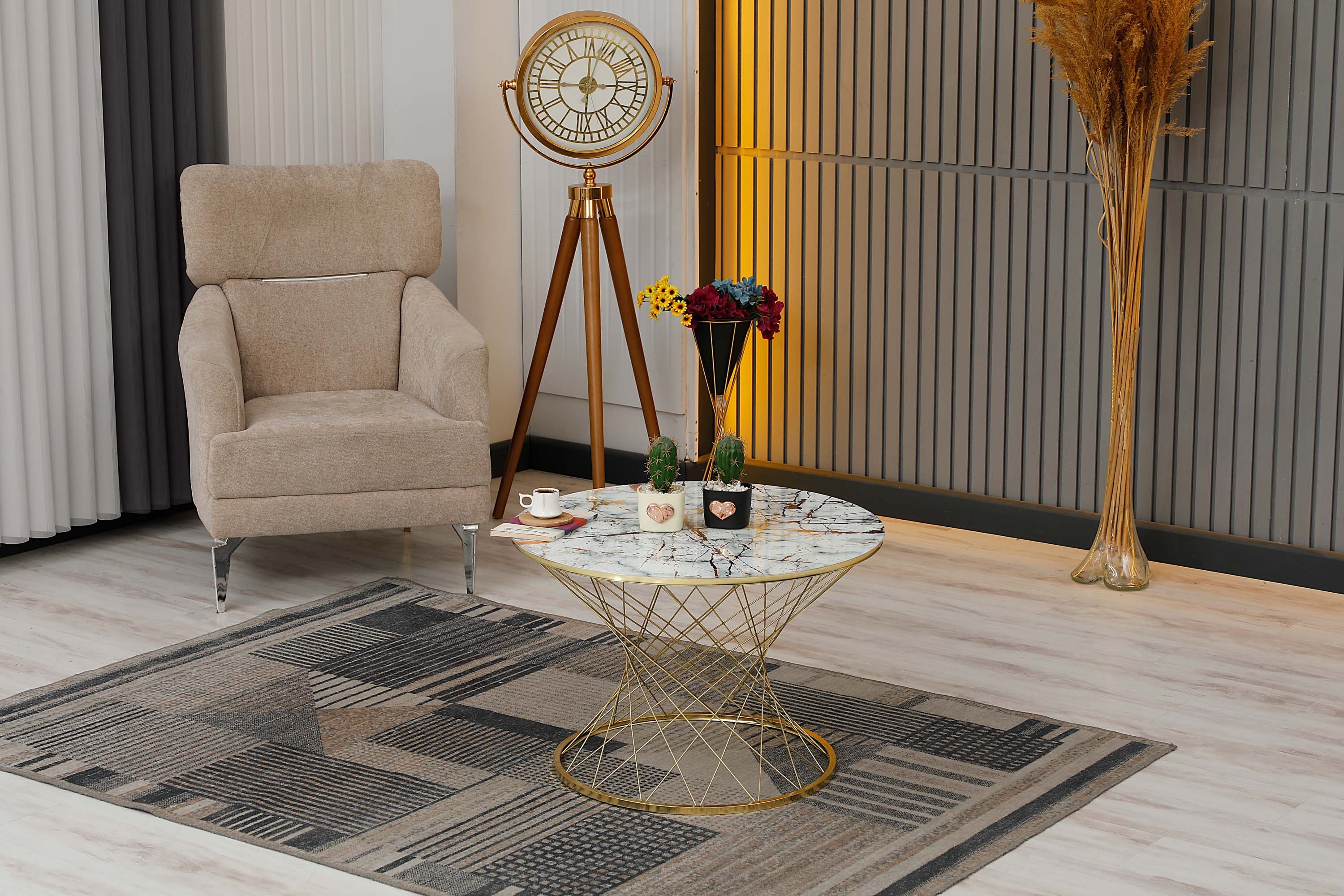 Zigonzi Home, Gold, Hasır Pota, Orta Sehpa