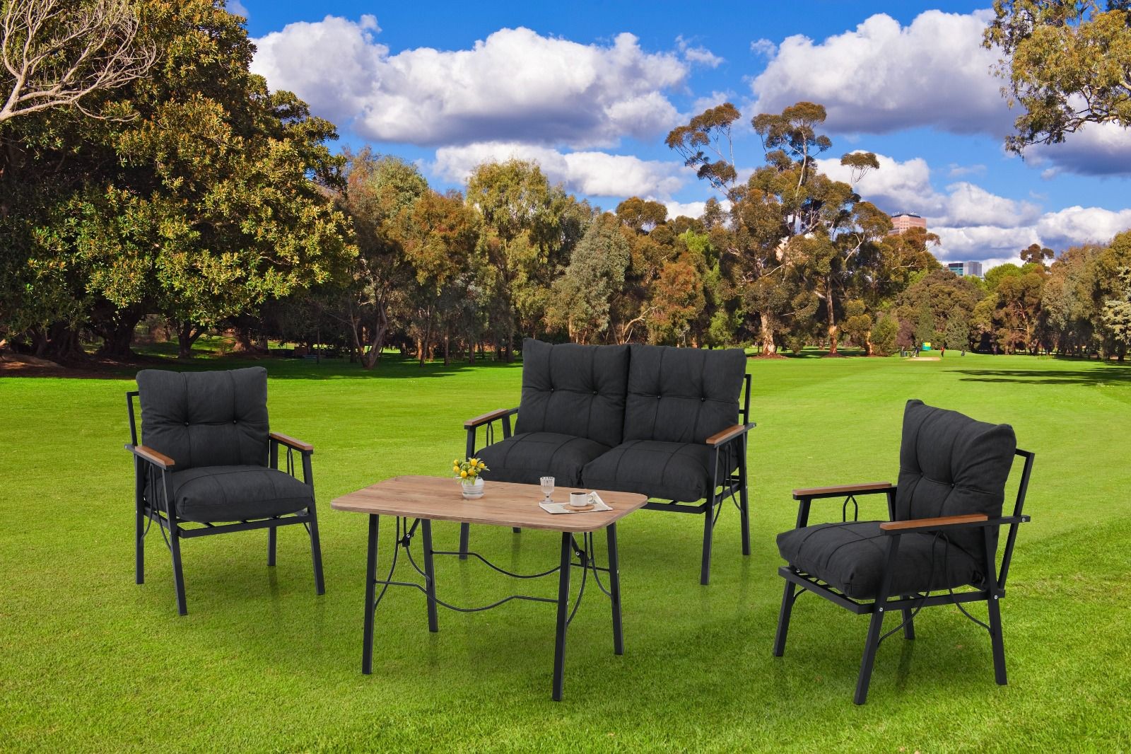 Zigonzi Home, 2+1+1 Çay Seti, Bahçe, Balkon Takımı