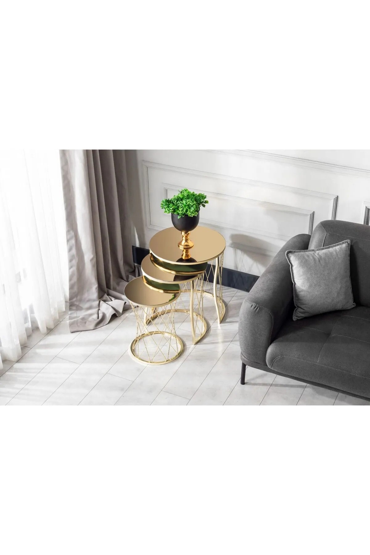Zigonzi Home, Hasır C, Bronz Ayna 