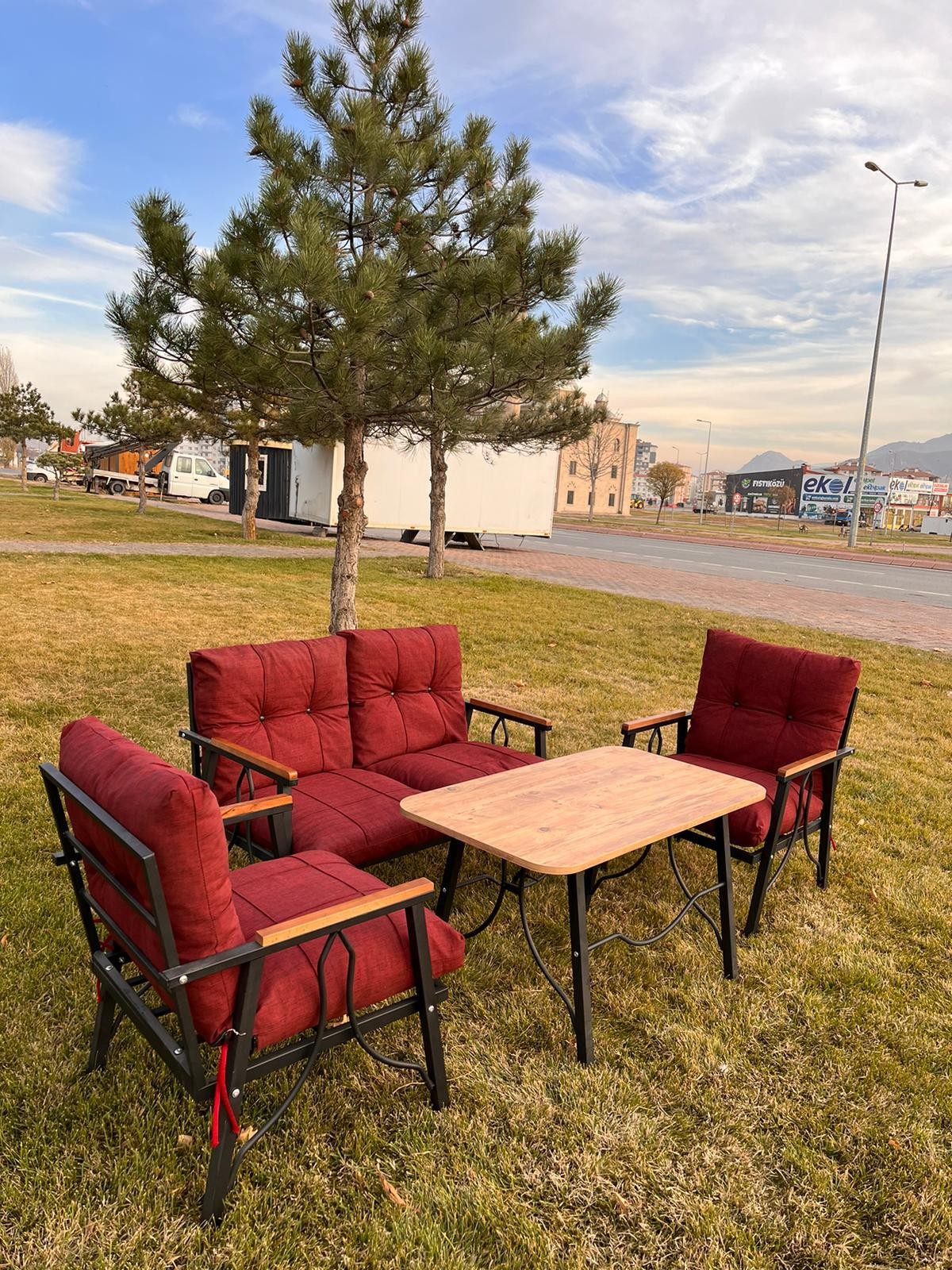 Zigonzi Home, 2+1+1  Çay Seti, Bahçe, Balkon Takımı