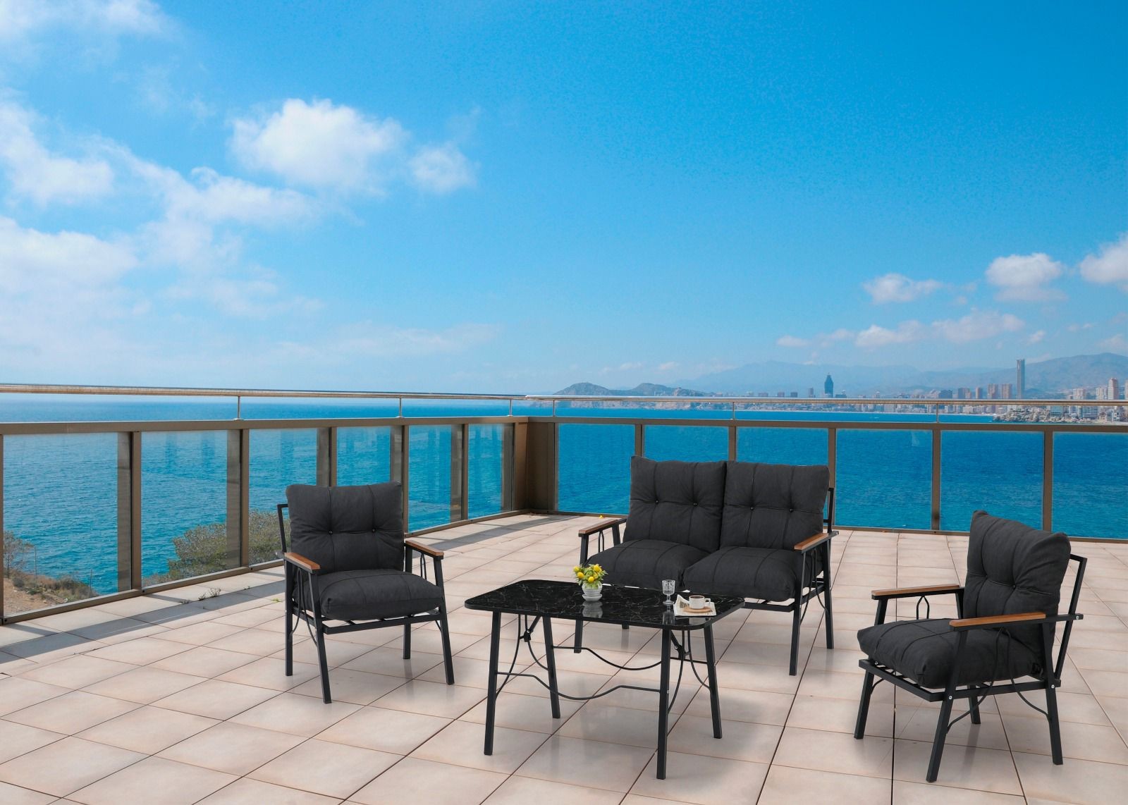 Zigonzi Home, 2+1+1 Çay Seti, Bahçe, Balkon Takımı