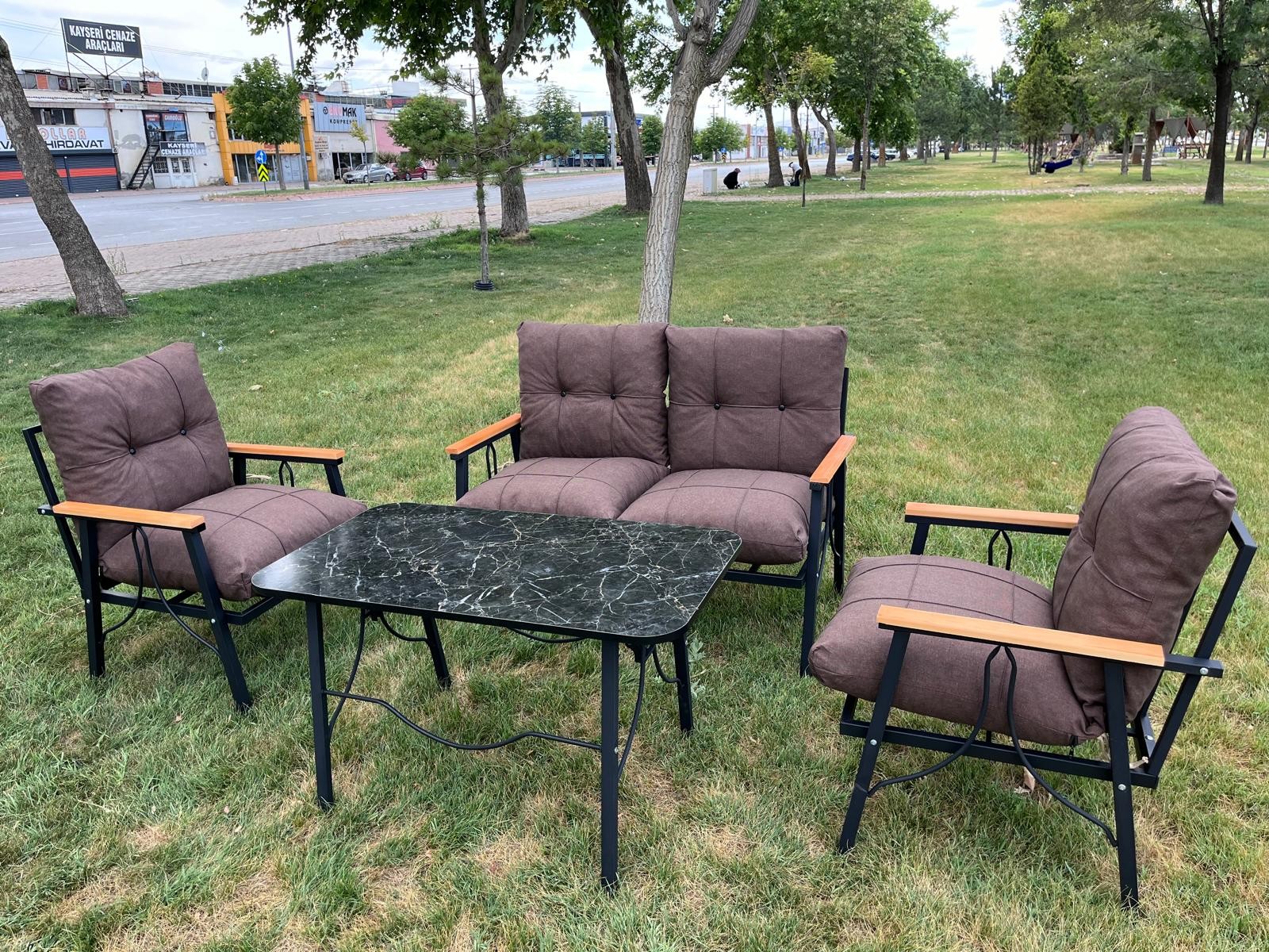 Zigonzi Home Mocha Çay Seti, Bahçe, Balkon Takımı