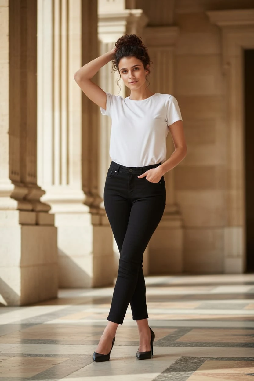 Büyük Beden Jeans Pantalon Likralı