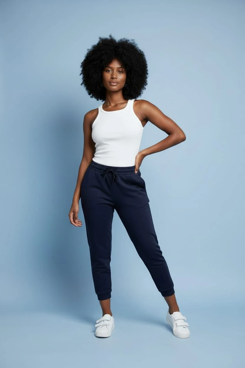 Modal Kumaş Eşofman Altı Yırtmaç Detaylı Dar Paça 