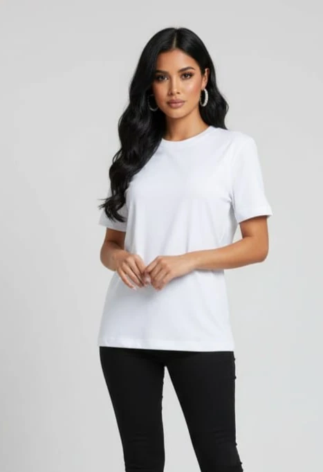 Bisiklet Yaka Basic T-Shirt %100 Pamuk