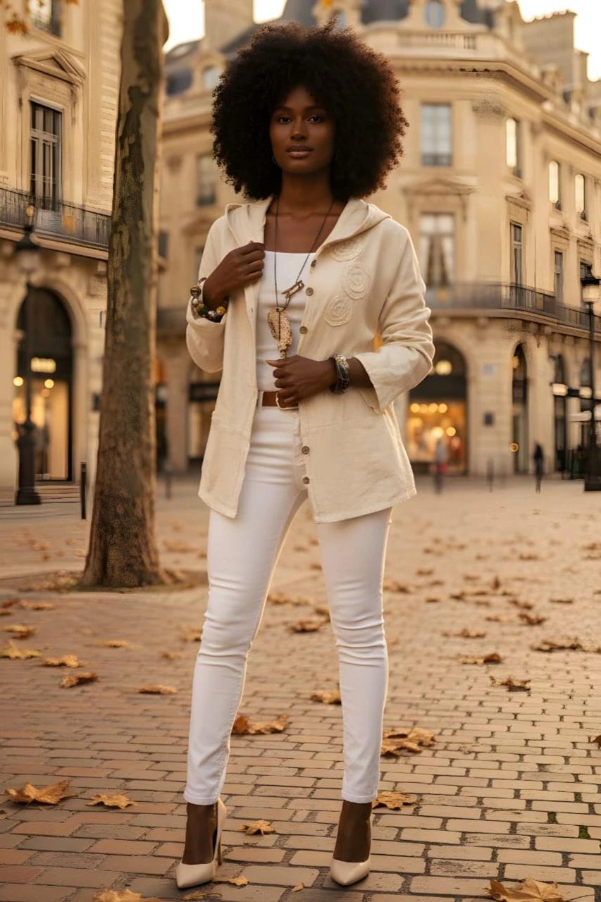 Düş Kapanı Nakış Detaylı Hırka Kapüşonlu Torba Cepli %100 Pamuk