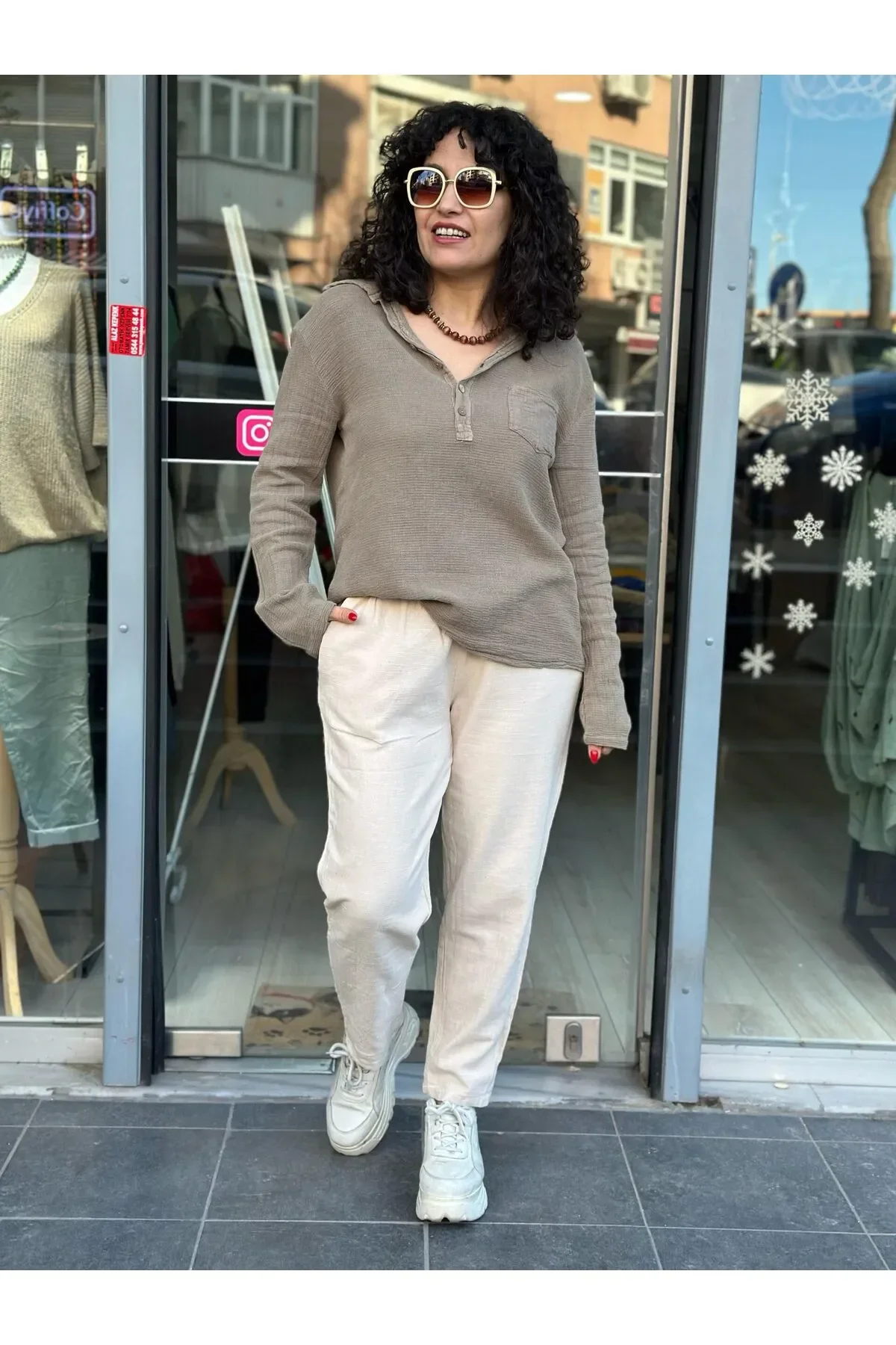 İtalyan Tasarım Keten Pantolon %100 Pamuk