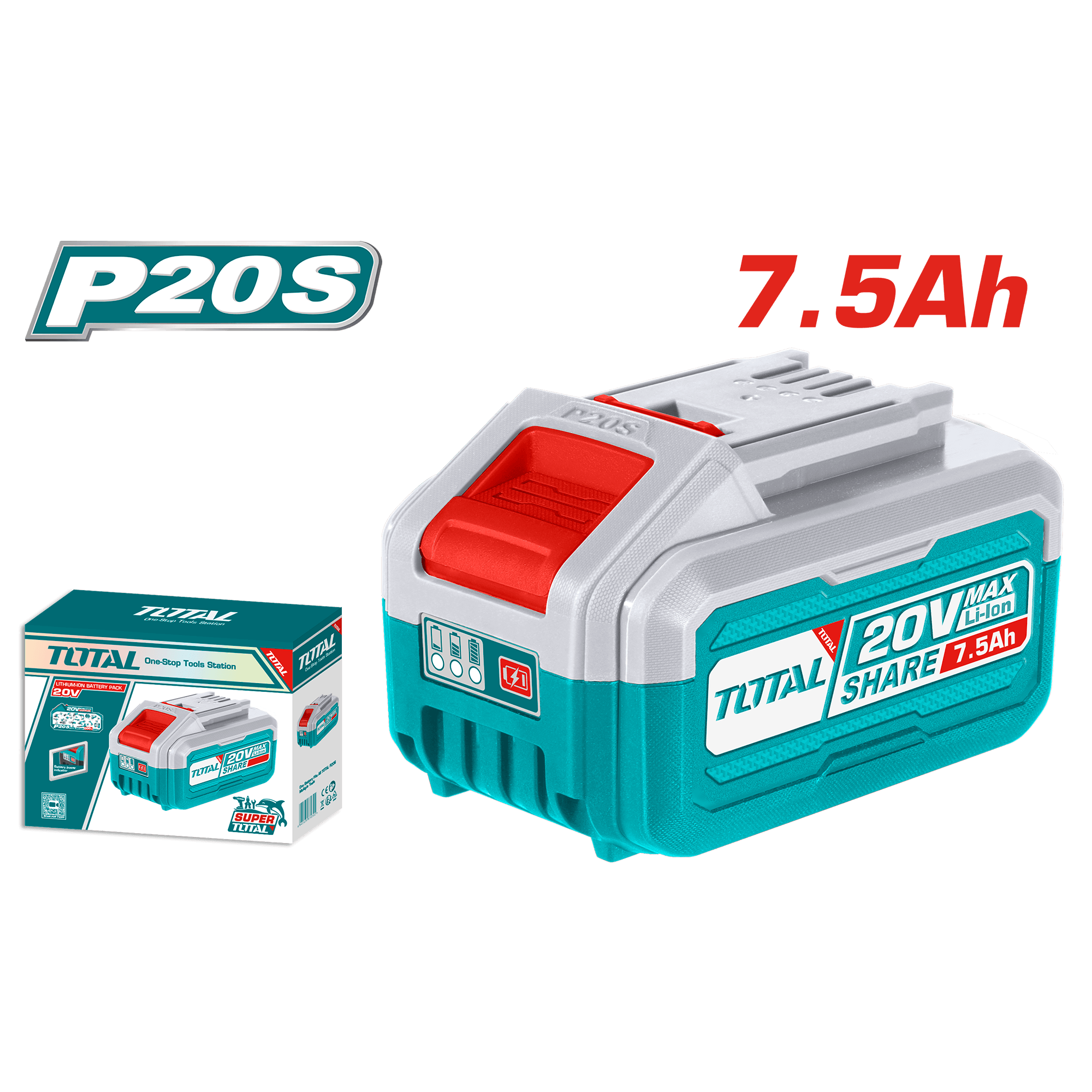 7.5 AH 20V LİON BATARYA