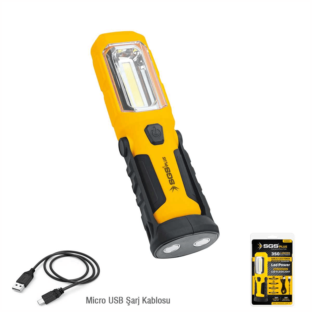 SGS Şarjlı Led Fener / 350 Lumens SGS5054