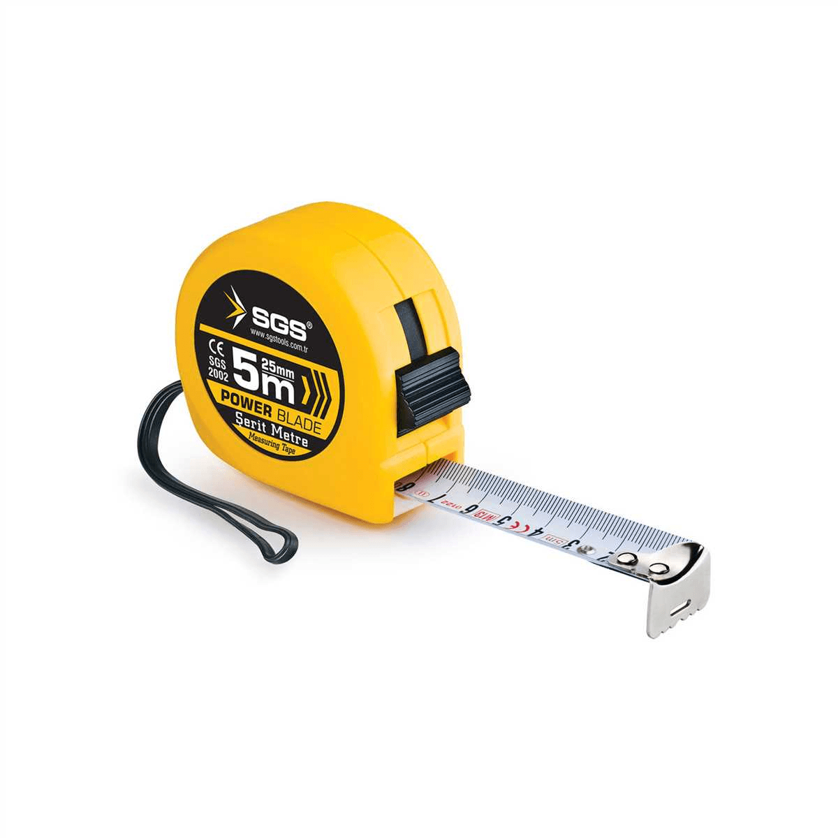 SGS YELLOW SARI ŞERİT METRE 5m x 25mm SGS2002