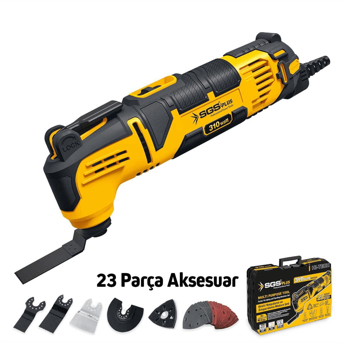 SGS 310 WATT MULTI-TOOLS (KESİCİ RASPALAMA ve ZIMPARALAMA MAKİNESİ) SGS5255