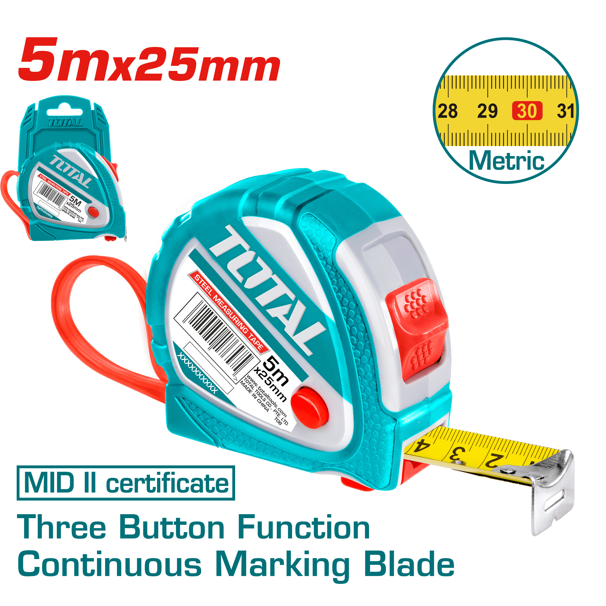 METRE 5MT*25MM