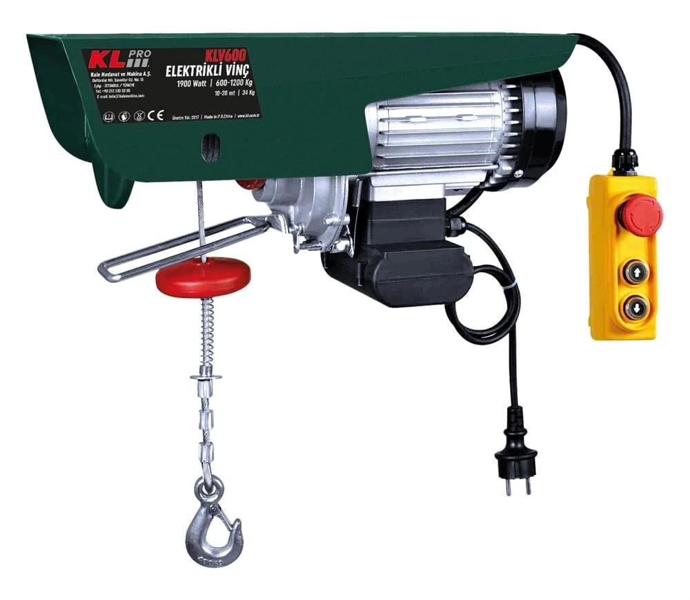 KLPro 600 - 1200 KG ELEKTRİKLİ VİNÇ KLV600