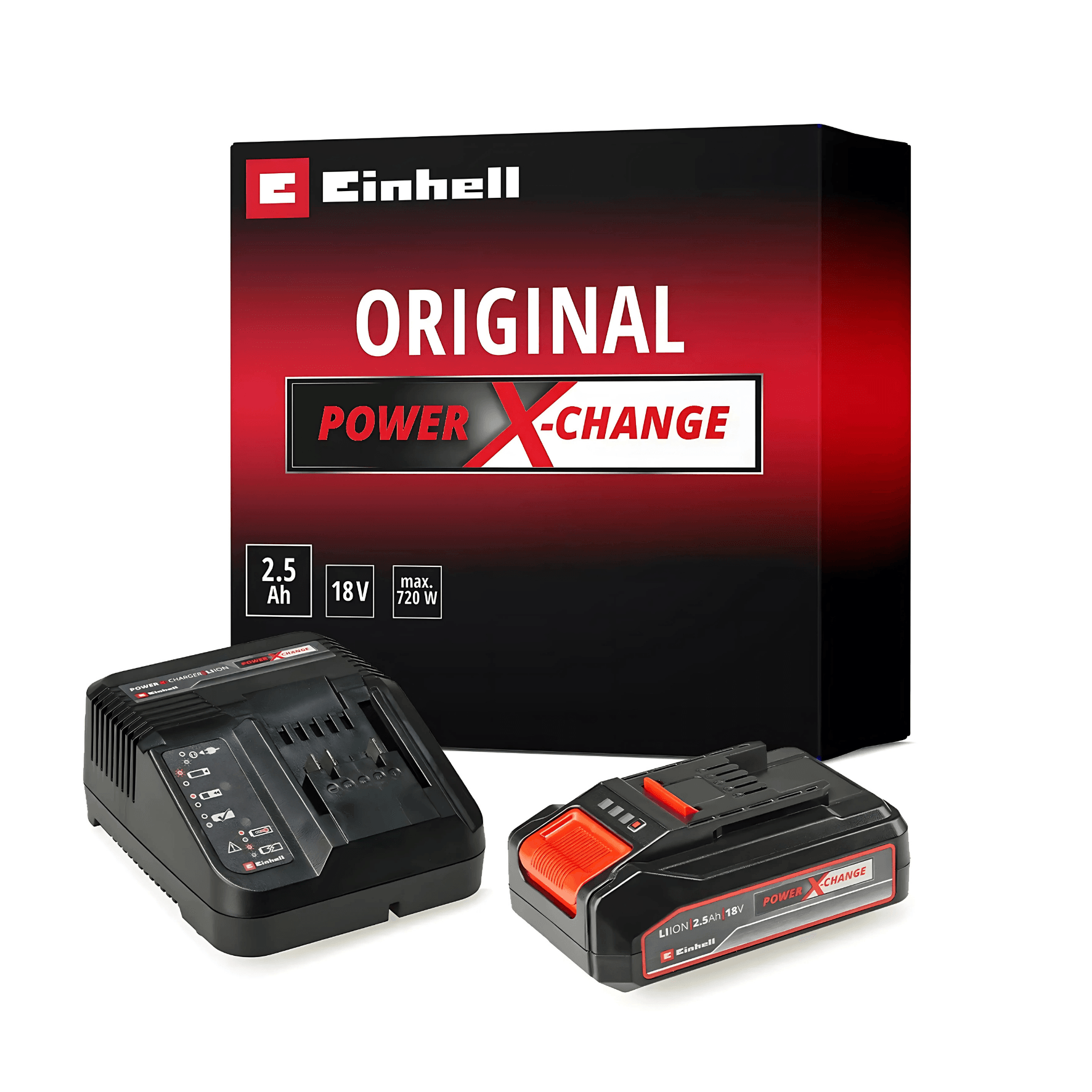 Einhell 18V 2,5 Ah PXC Starter Kit, Akü & Şarj Cihazı