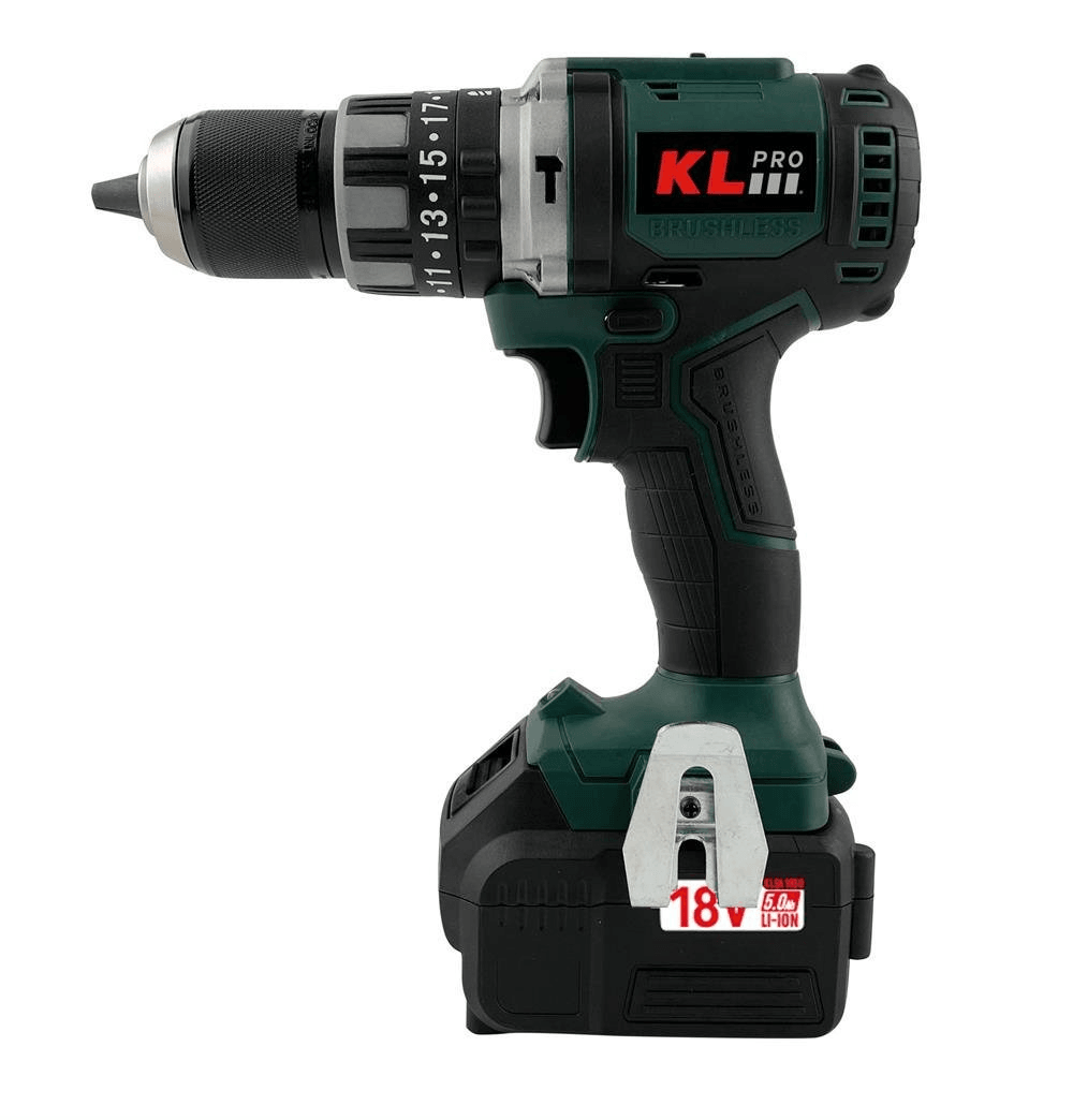 KLPro 18V 5.0 AH ŞARJLI DARBELİ VİDALAMA/MATKAP KÖMÜRSÜZ KLDM18BH-50
