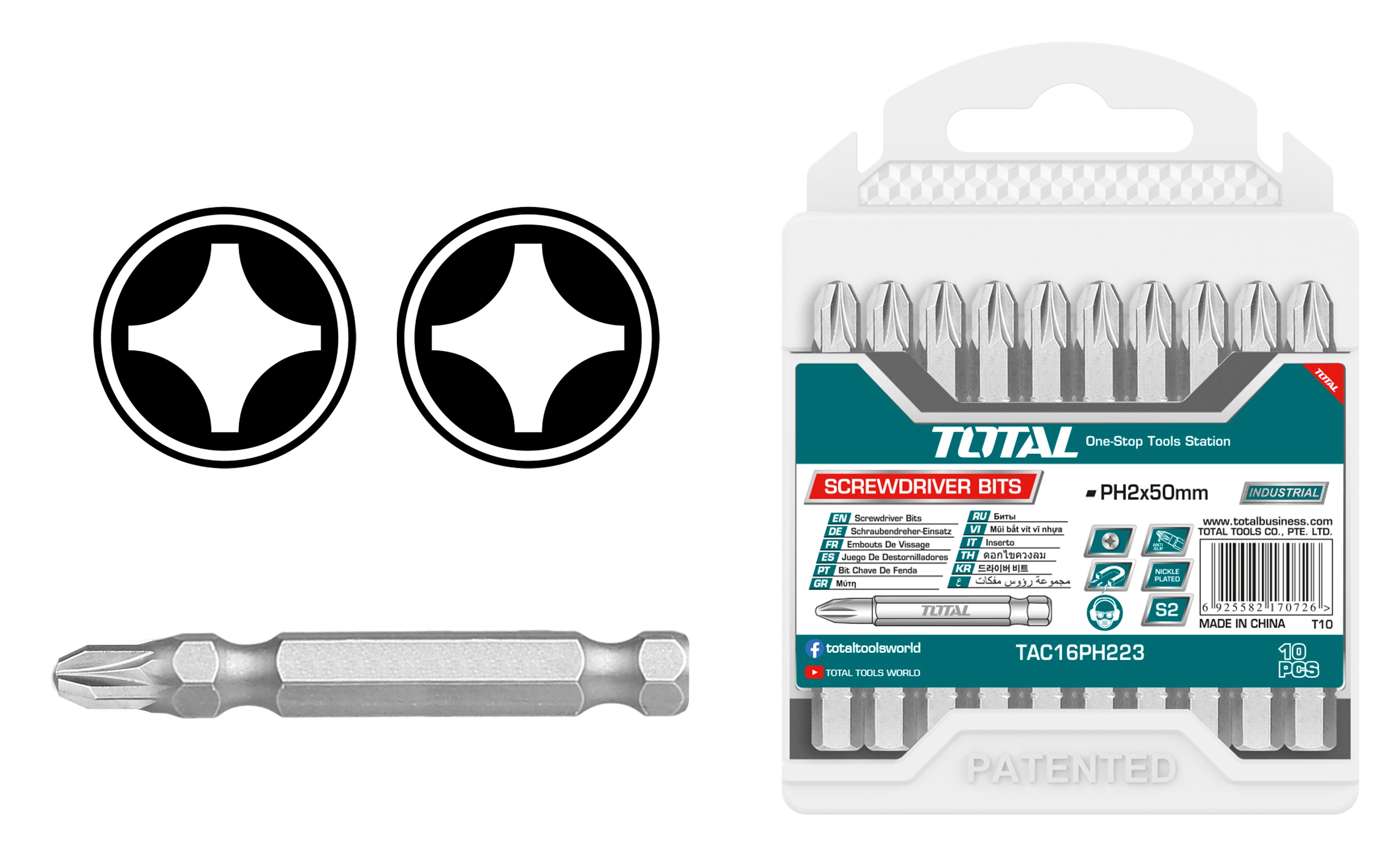 Krom PH2 50 mm Bits Ucu