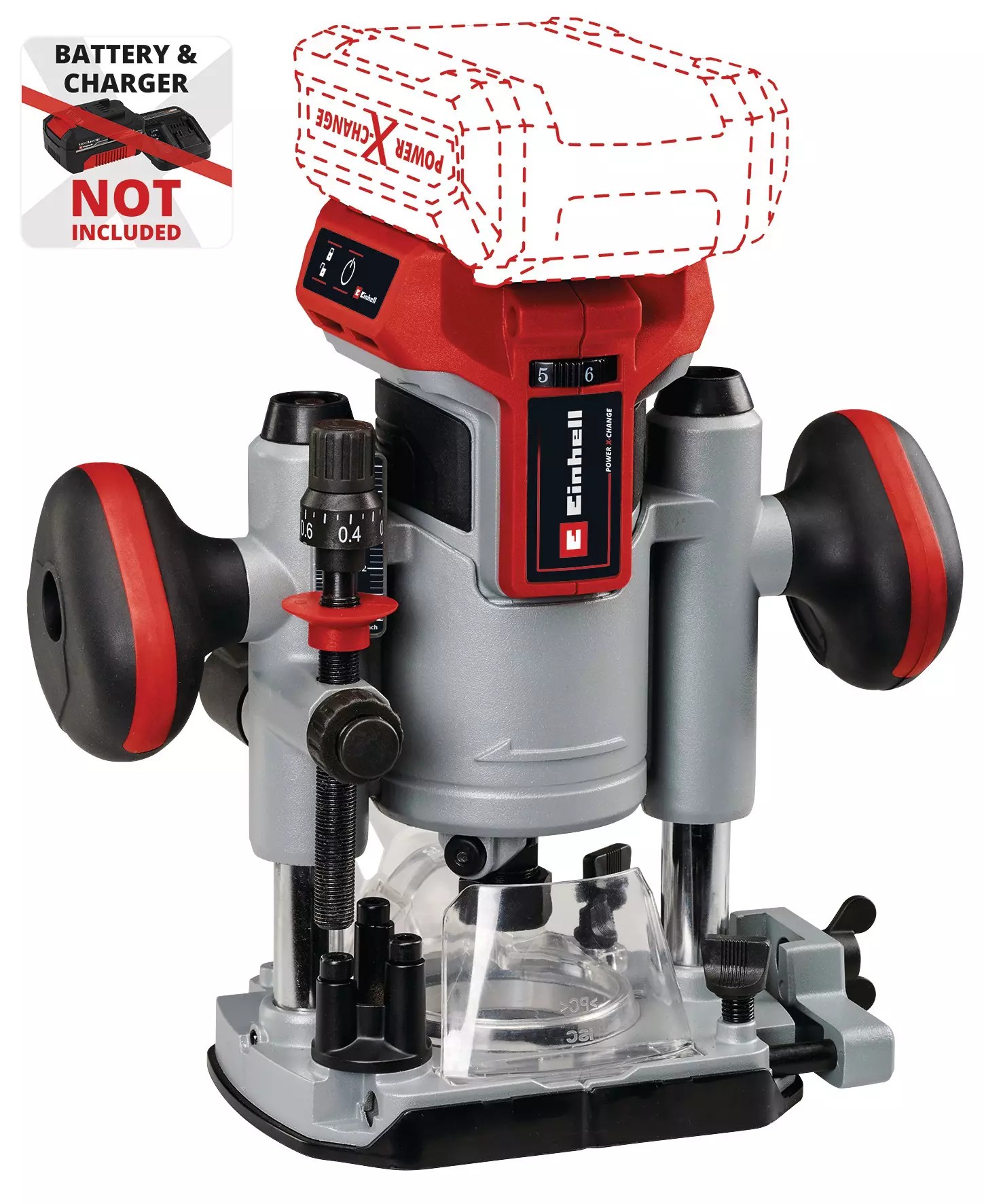 Einhell TP-RO 18 Li BL - Solo, Kömürsüz Akülü Dik Freze