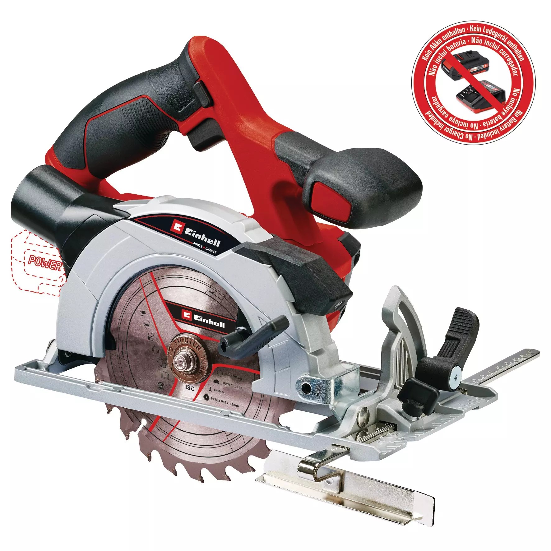 Einhell TE-CS 18/150 Li - Solo, Akülü Daire Testere
