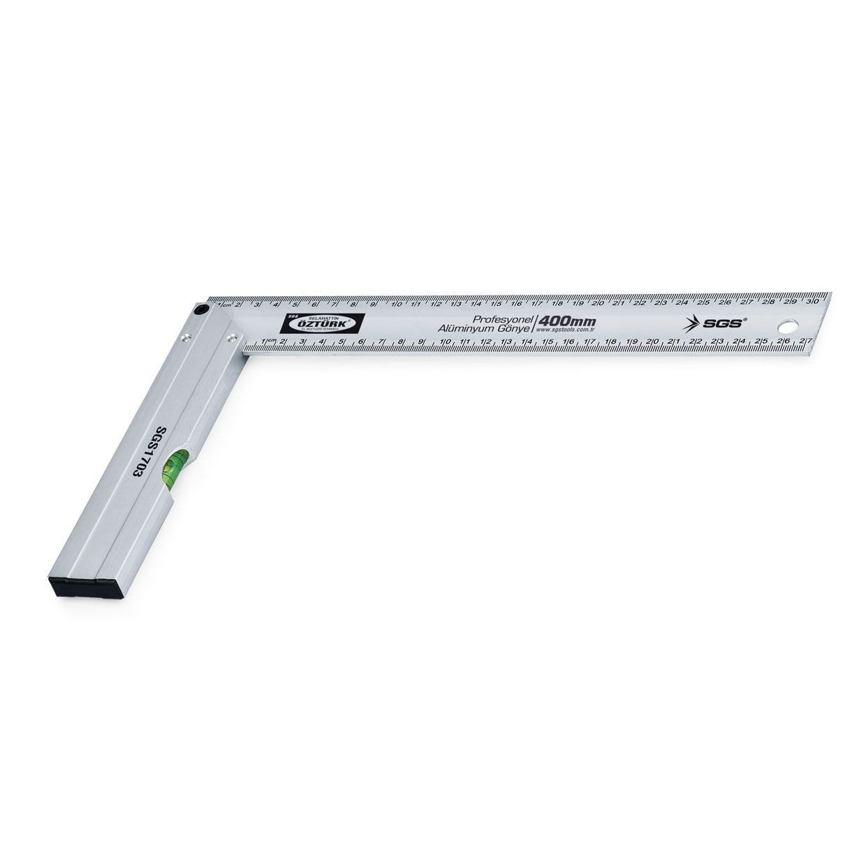 PROFESYONEL ALÜMİNYUM GÖNYE / 400MM SGS1703