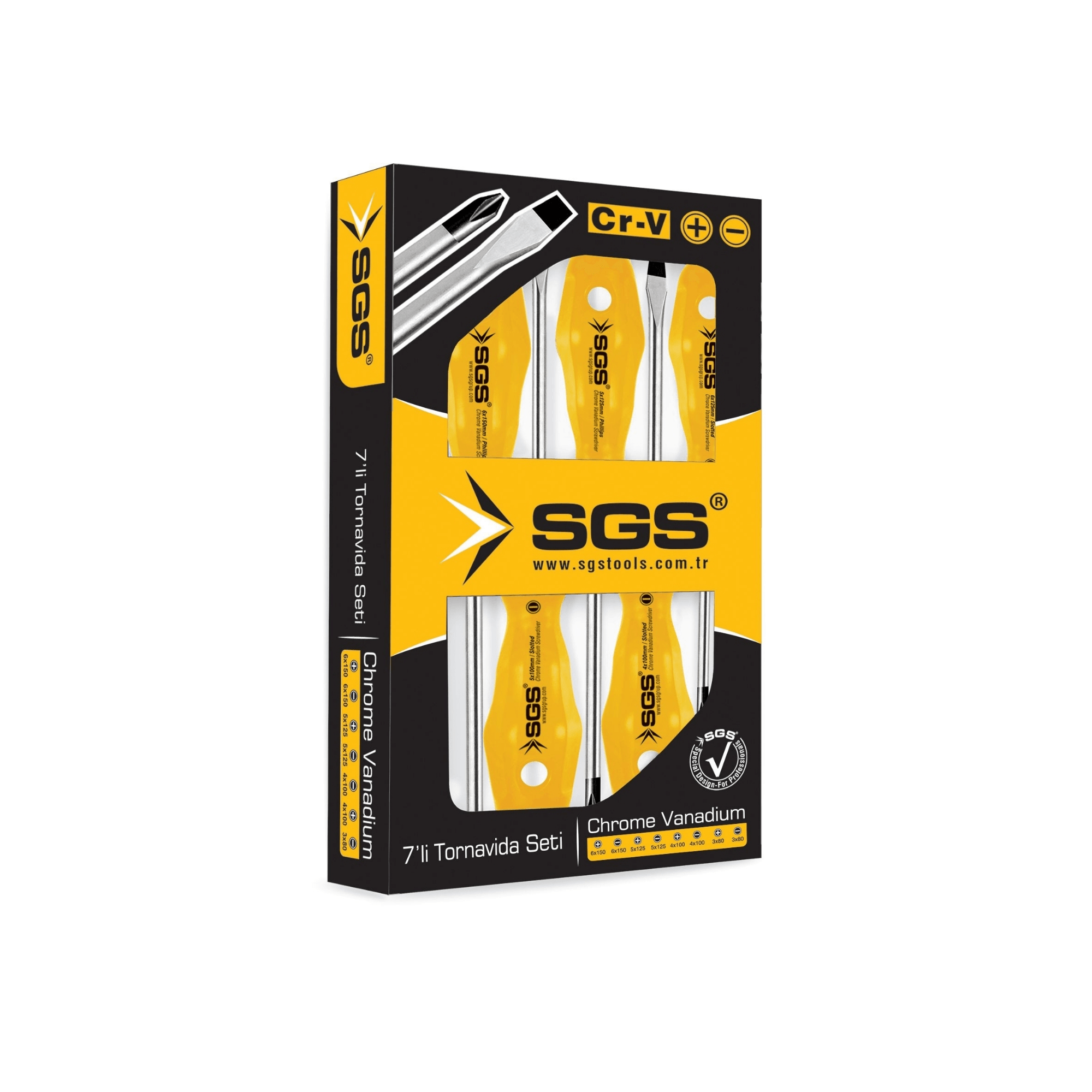 SGS 7'Lİ TORNAVİDA SETİ (YELLOW SERIES) SGS1040