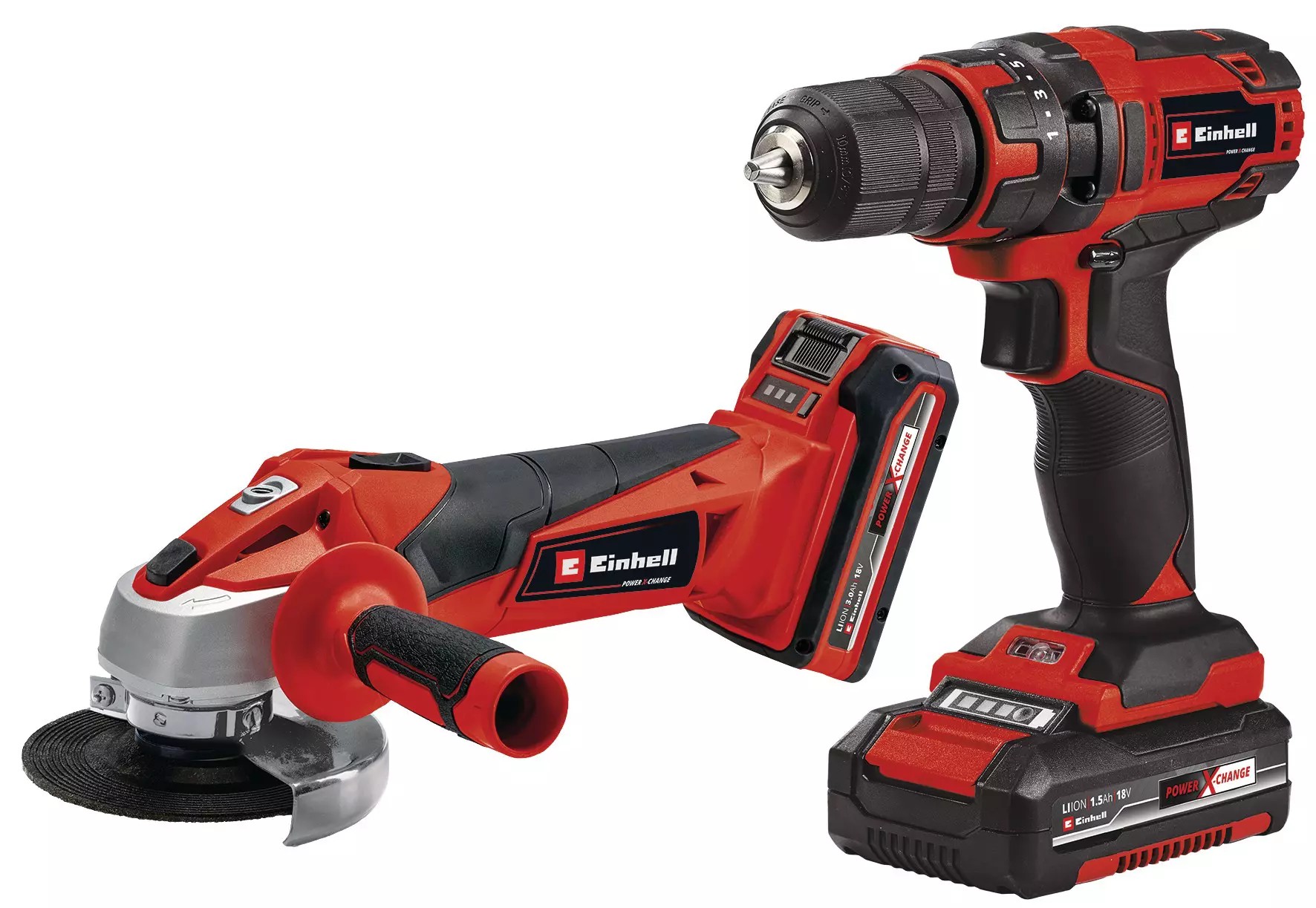 Einhell TC-TK 18 Li Kit (CD+AG) (1x1,5 Ah + 1x3,0 Ah), Akülü Alet Seti