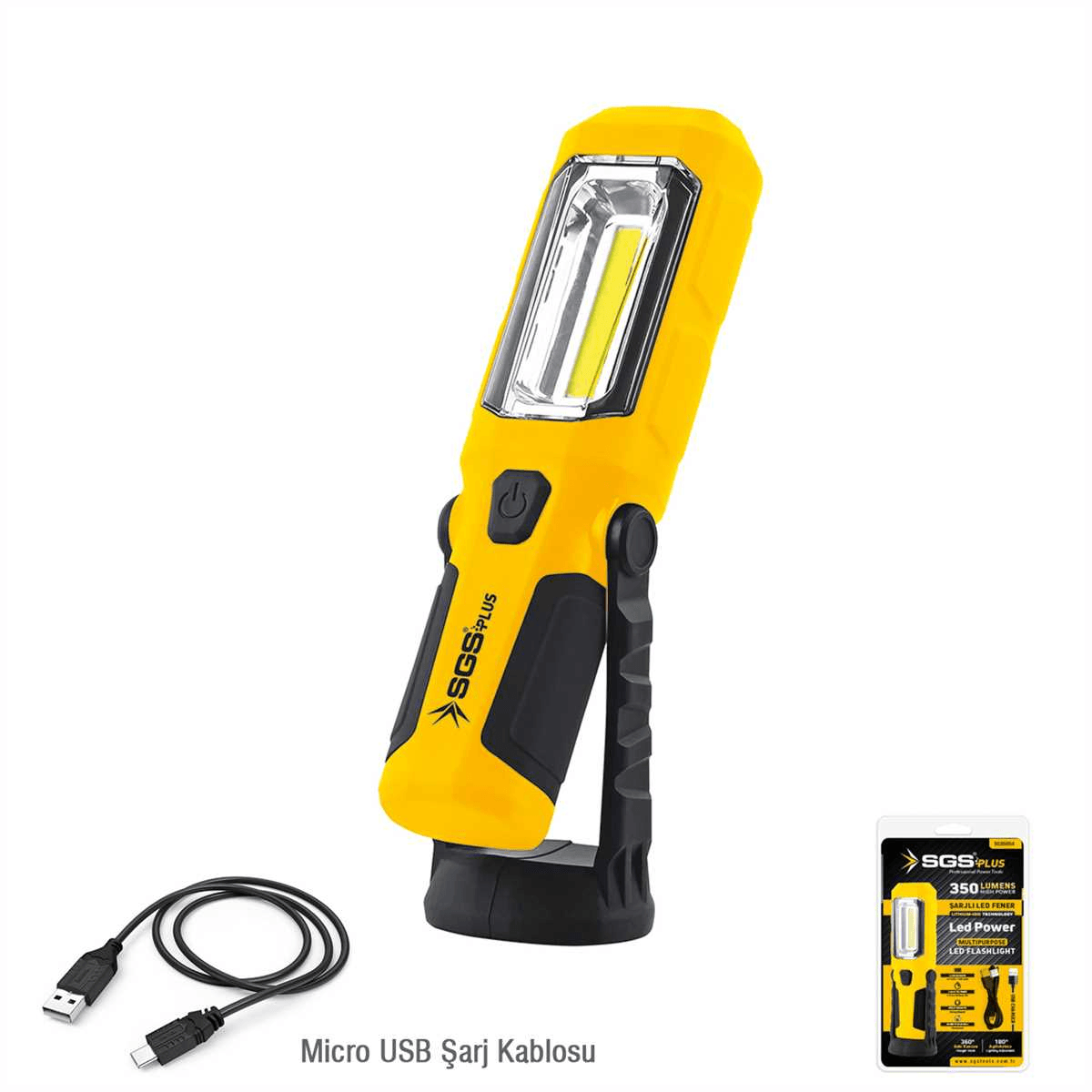 SGS Şarjlı Led Fener / 350 Lumens SGS5054