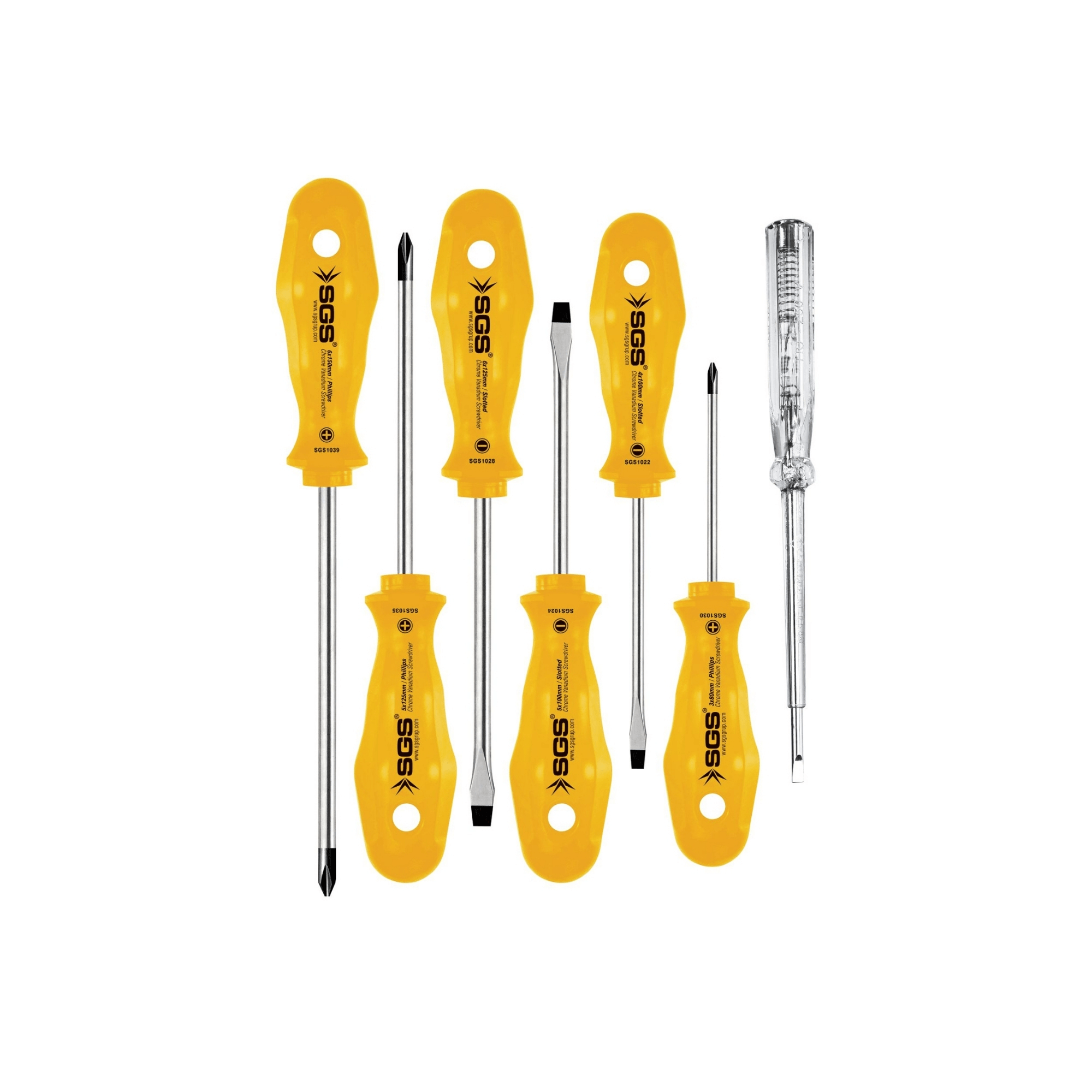 SGS 7'Lİ TORNAVİDA SETİ (YELLOW SERIES) SGS1040