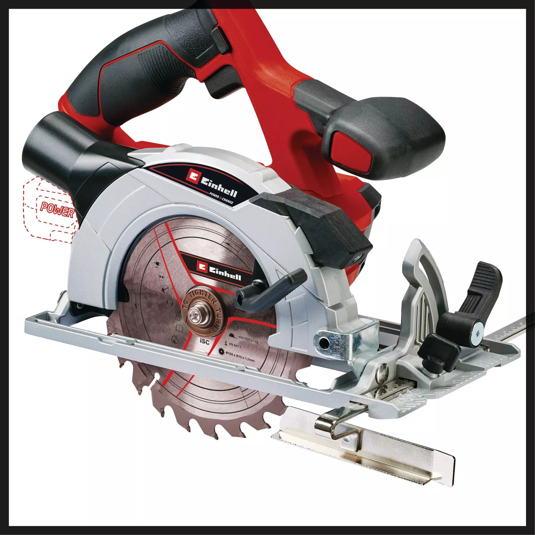 Einhell TE-CS 18/150 Li - Solo, Akülü Daire Testere