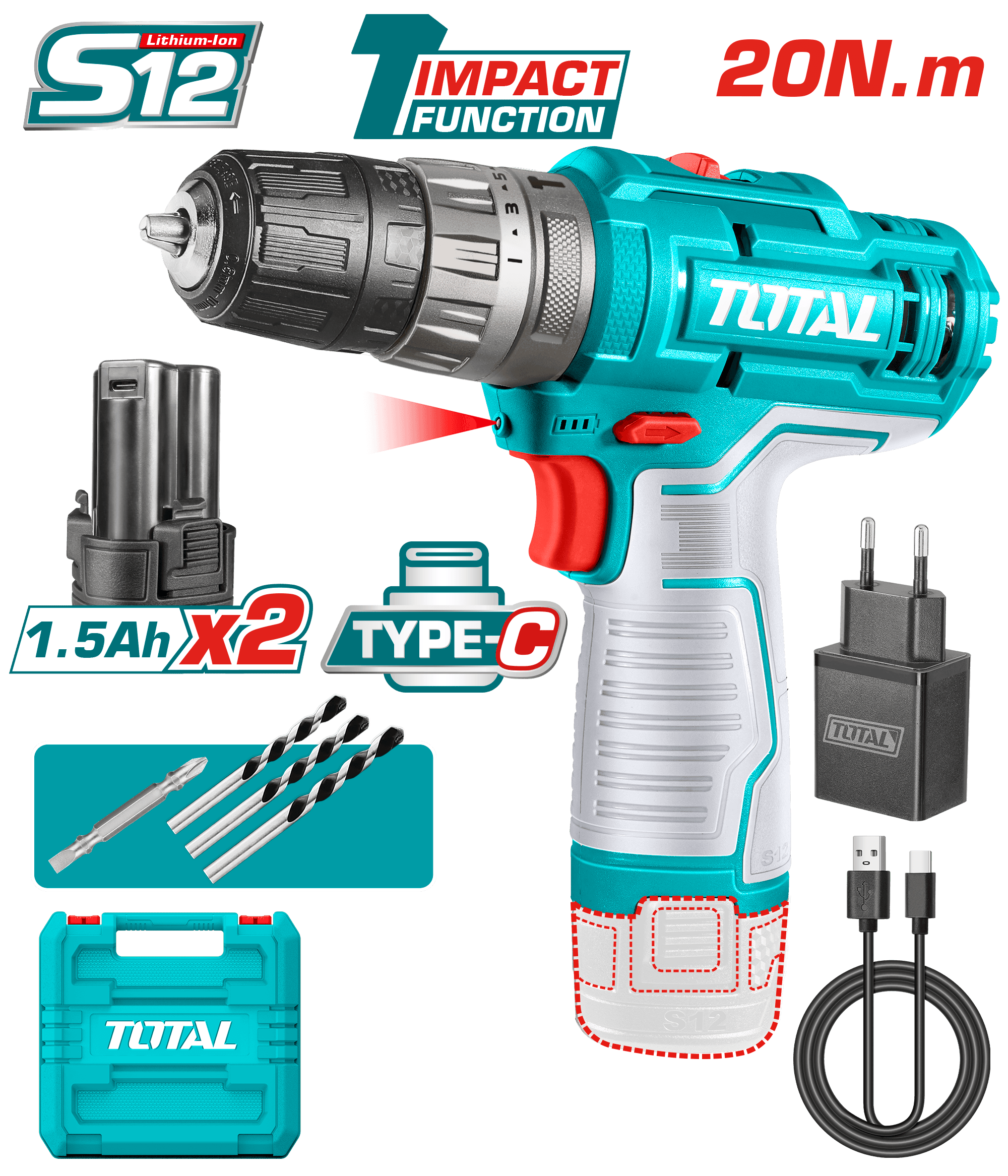 LI-ION 12V AKÜLÜ DARBELİ VİDALAMA