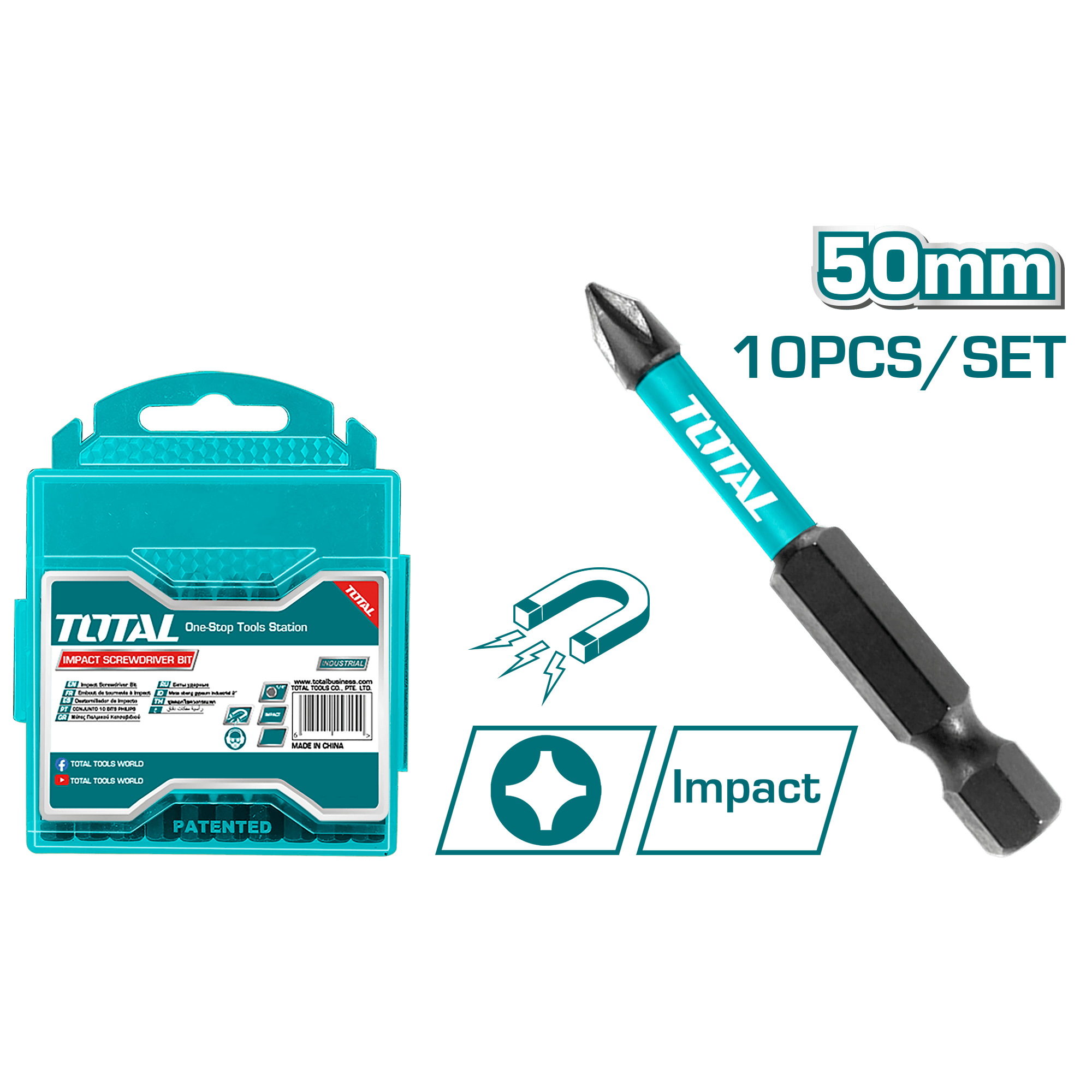 Darbeli 50MM PH2 Bits Ucu