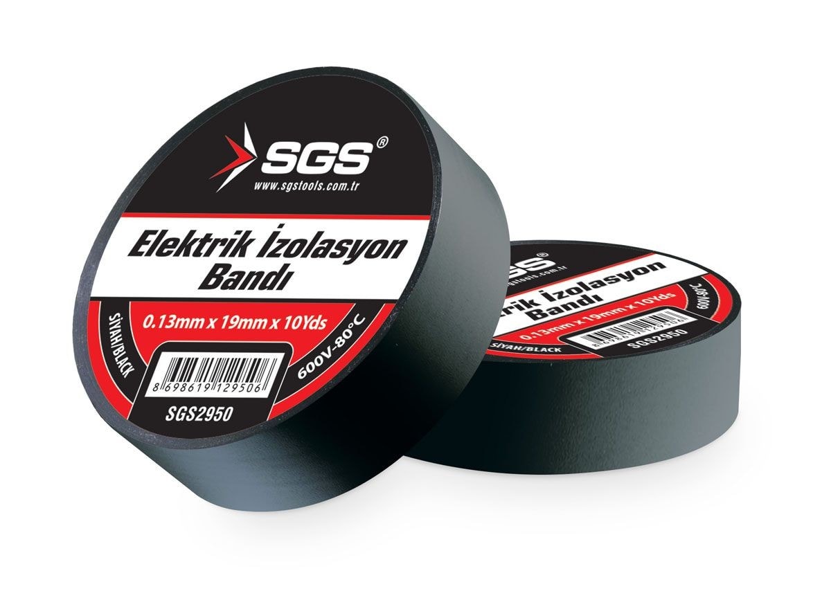 ELEKTRİK İZOLASYON BANDI / SİYAH / 19MM X 10 YRD (10 Adet)