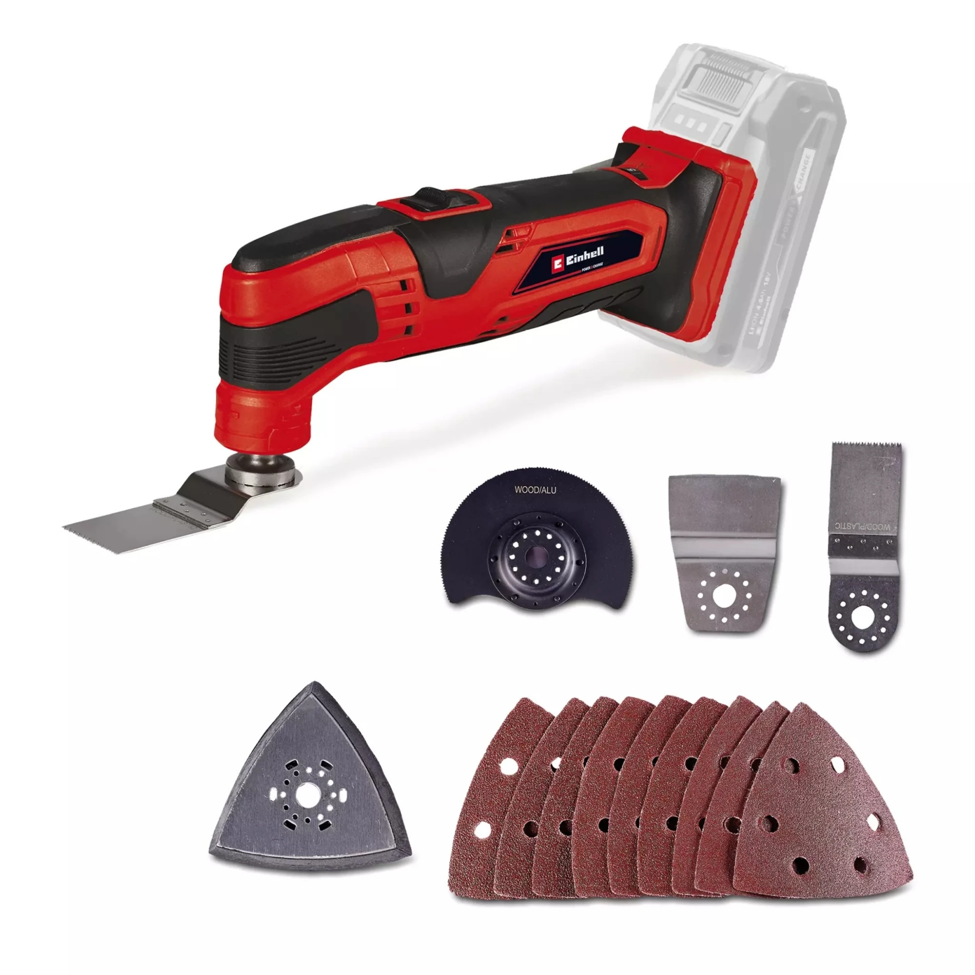 Einhell Set-9 (Einhell TC-MG 18 Li Akülü Raspalama Makinesi+Einhell 18V 2,5 Ah PXC Starter Kit, Akü & Şarj Cihazı)