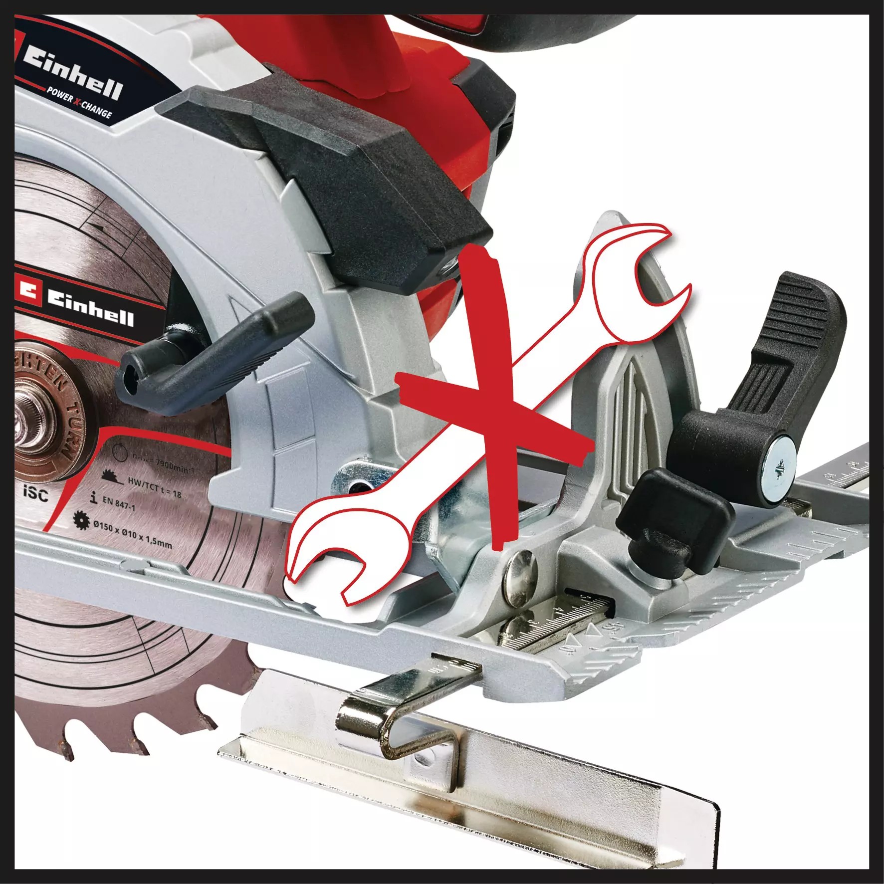 Einhell TE-CS 18/150 Li - Solo, Akülü Daire Testere